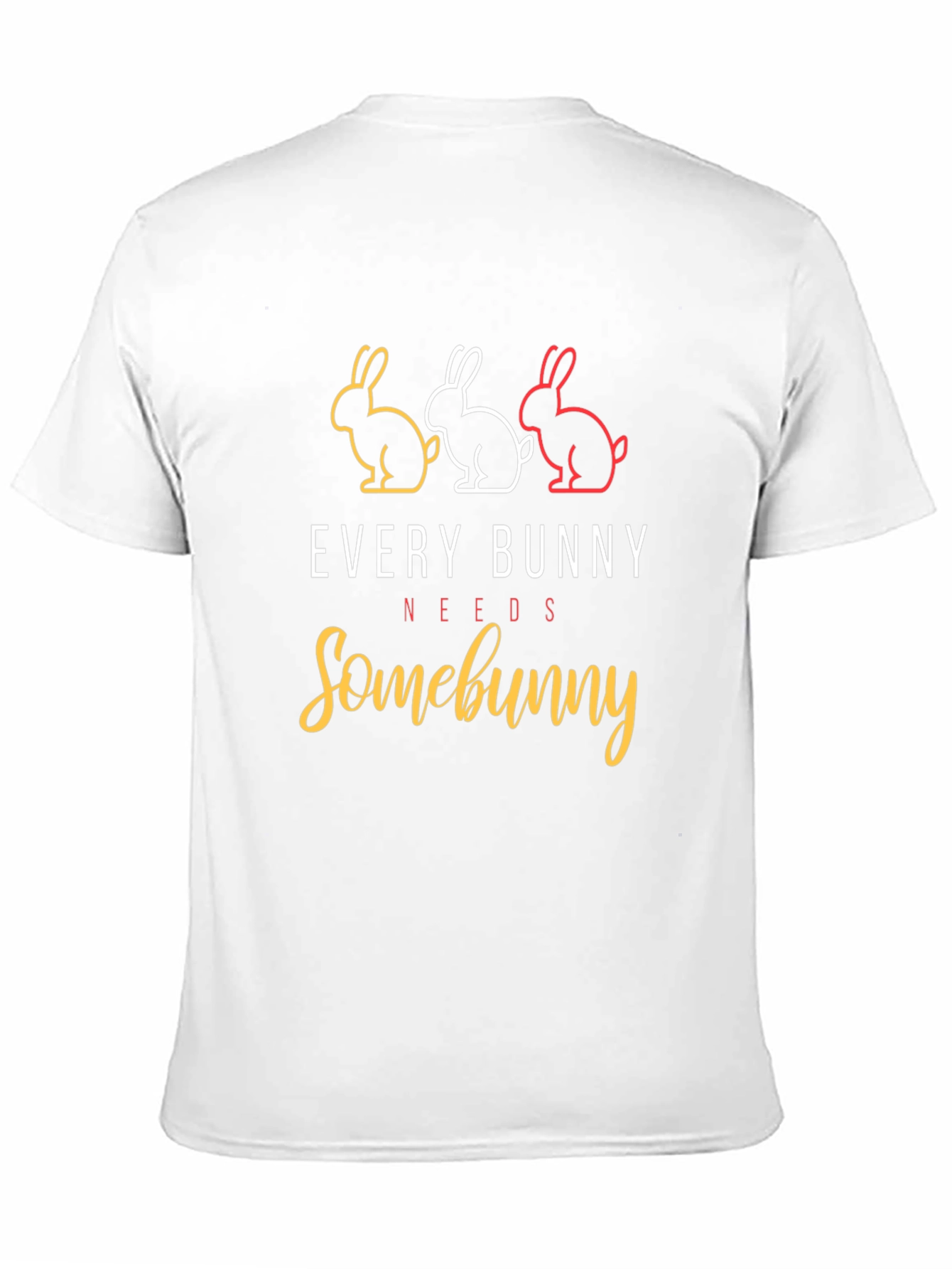 Black Every Bunny Needs Somebunny T-Shirt view 11