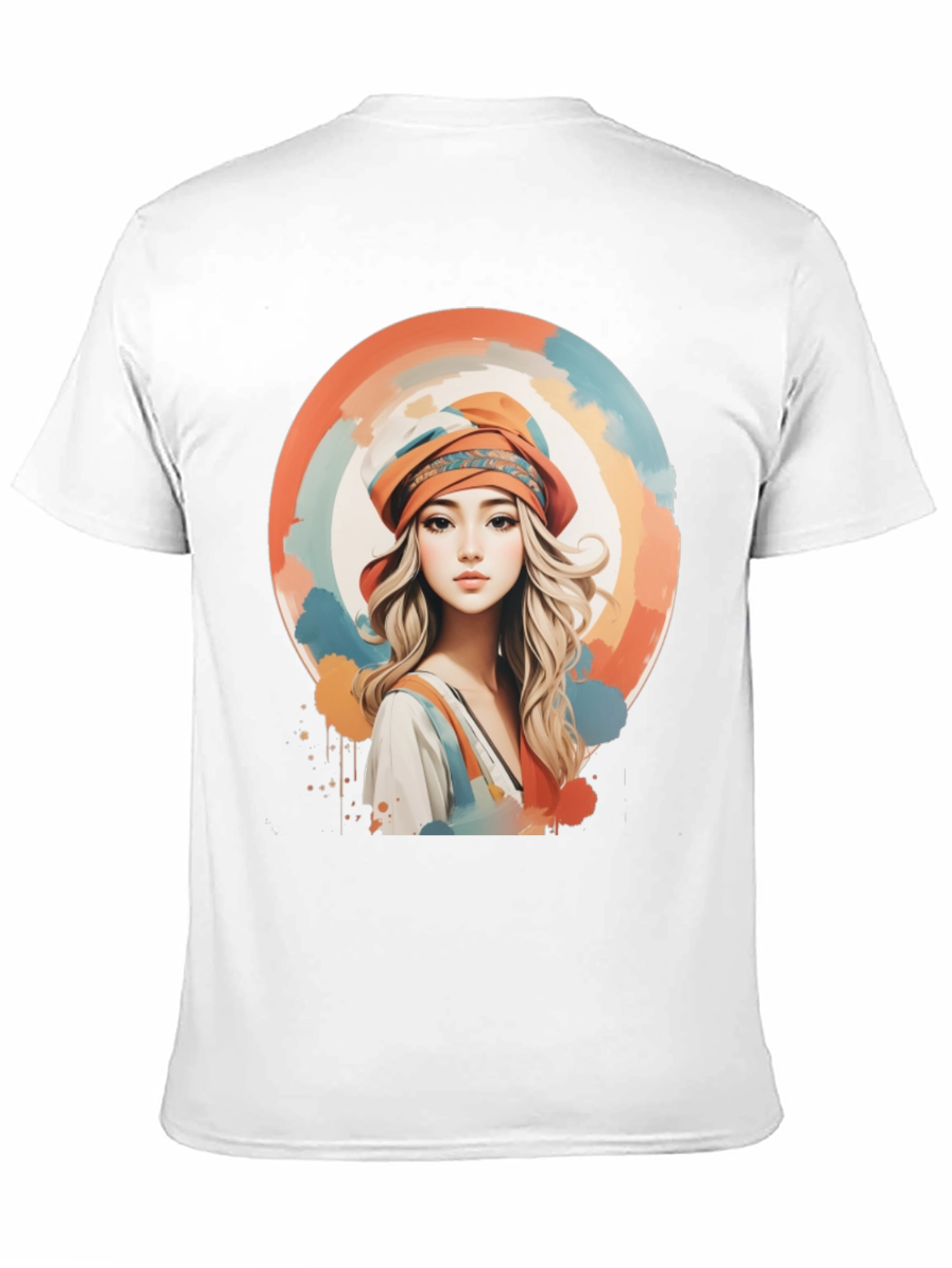 Black Woman Portrait Graphic Tee - Artistic Watercolor Design view 11