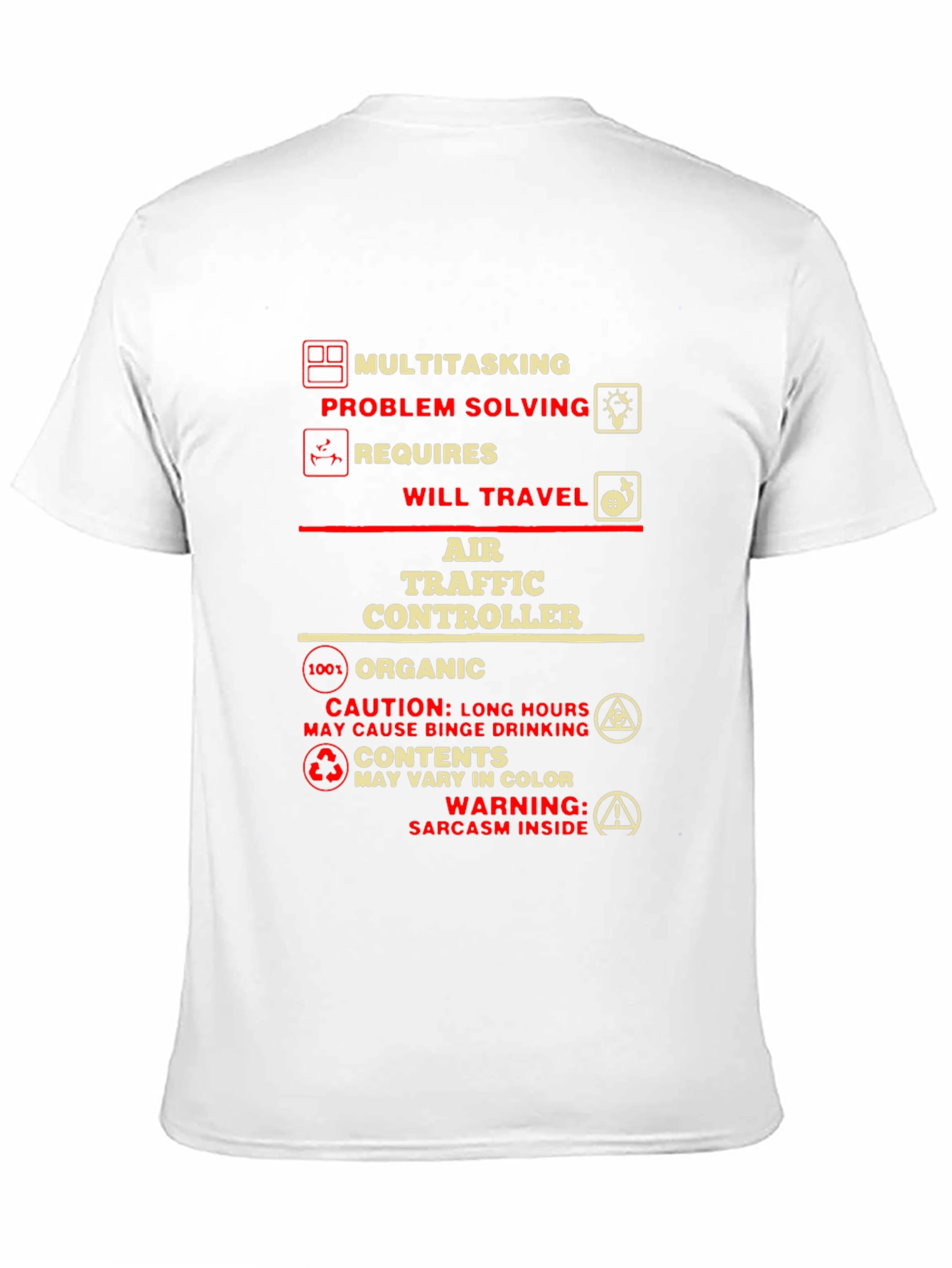 Black Air Traffic Controller T-Shirt: Multitasking, Problem Solving view 11