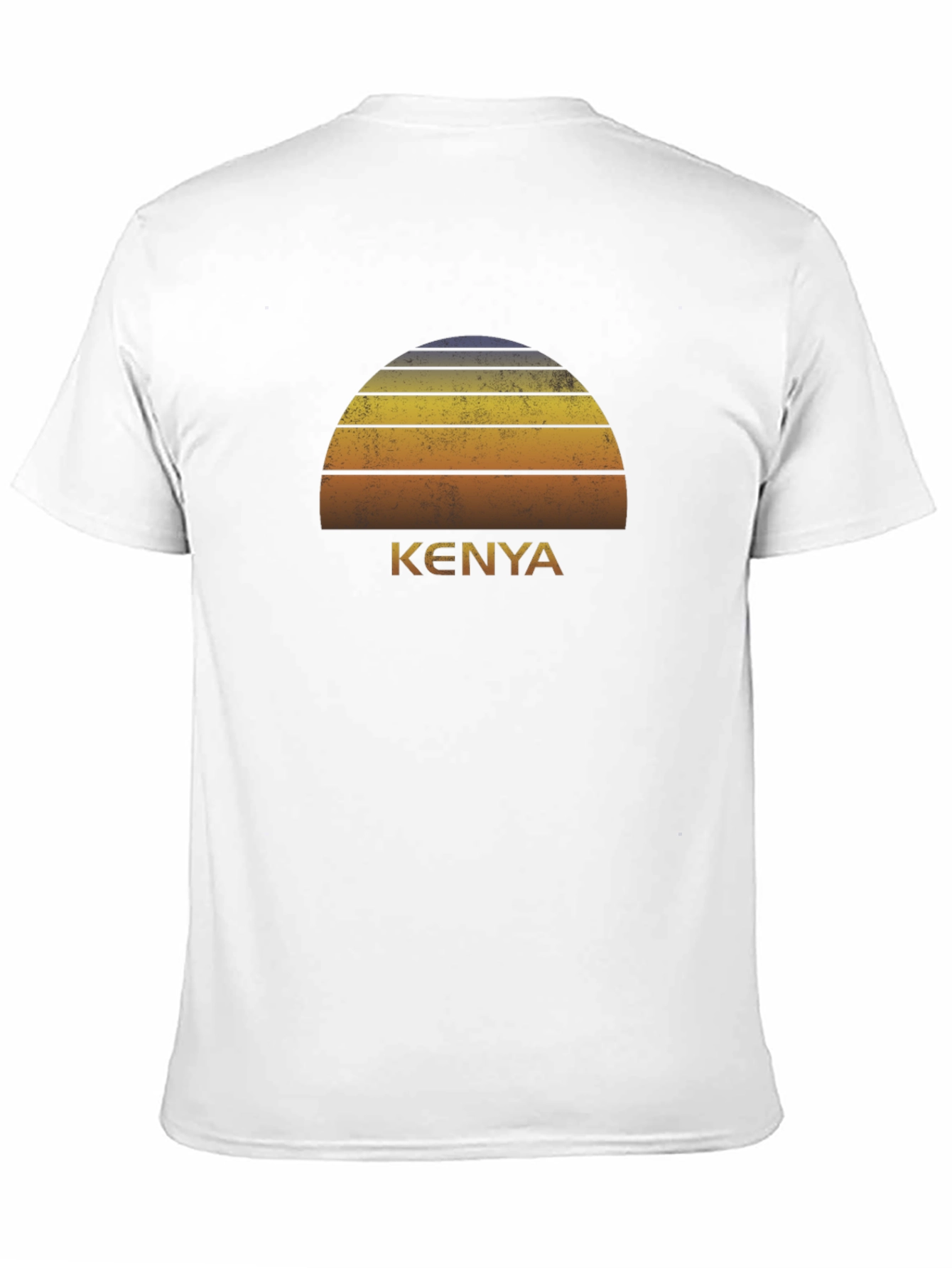 Black Vintage Kenya Sunset T-Shirt view 11