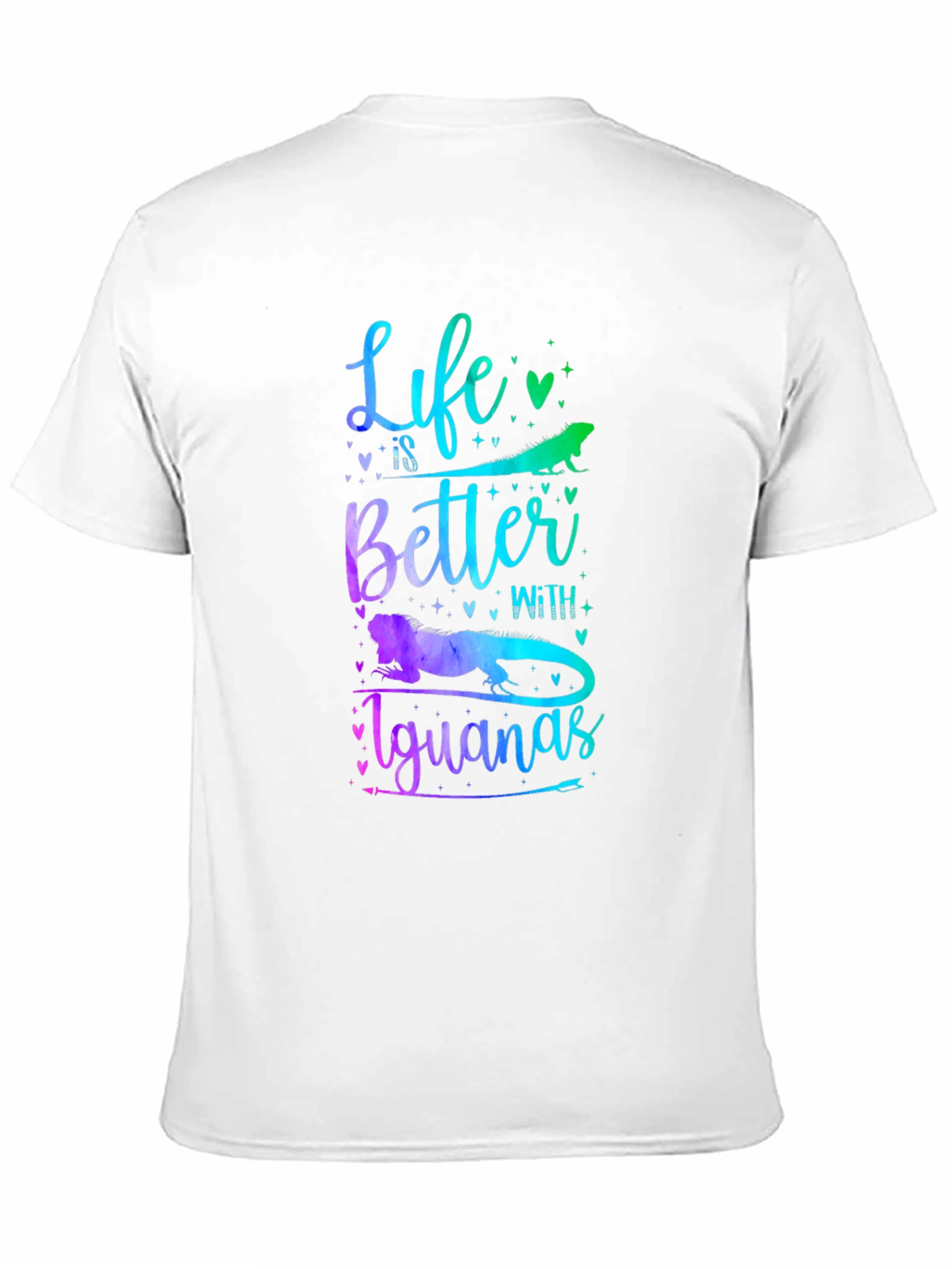 Black Life is Better With Iguanas Graphic T-Shirt view 11