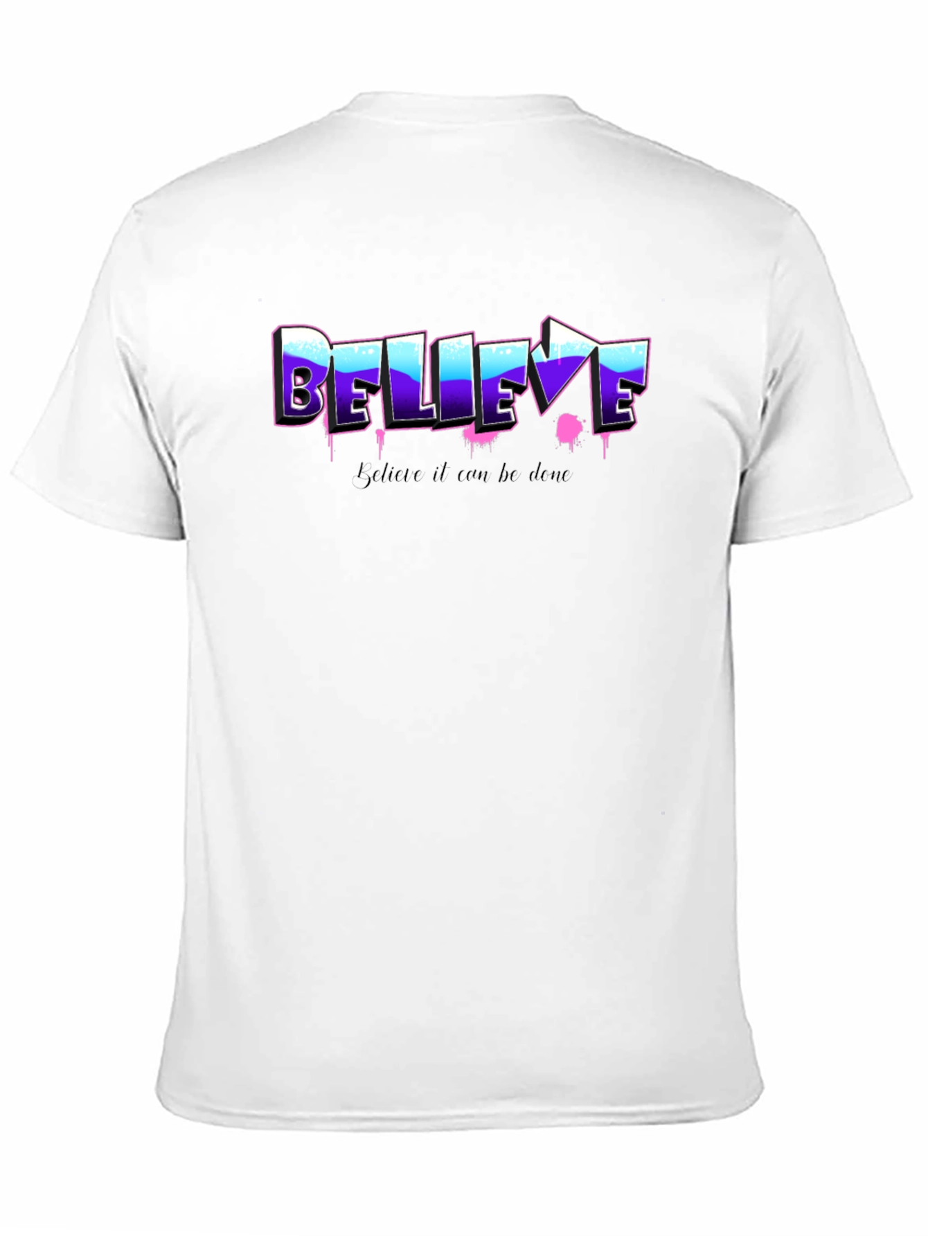 Black Believe Graphic Tee - Motivational Shirt view 11