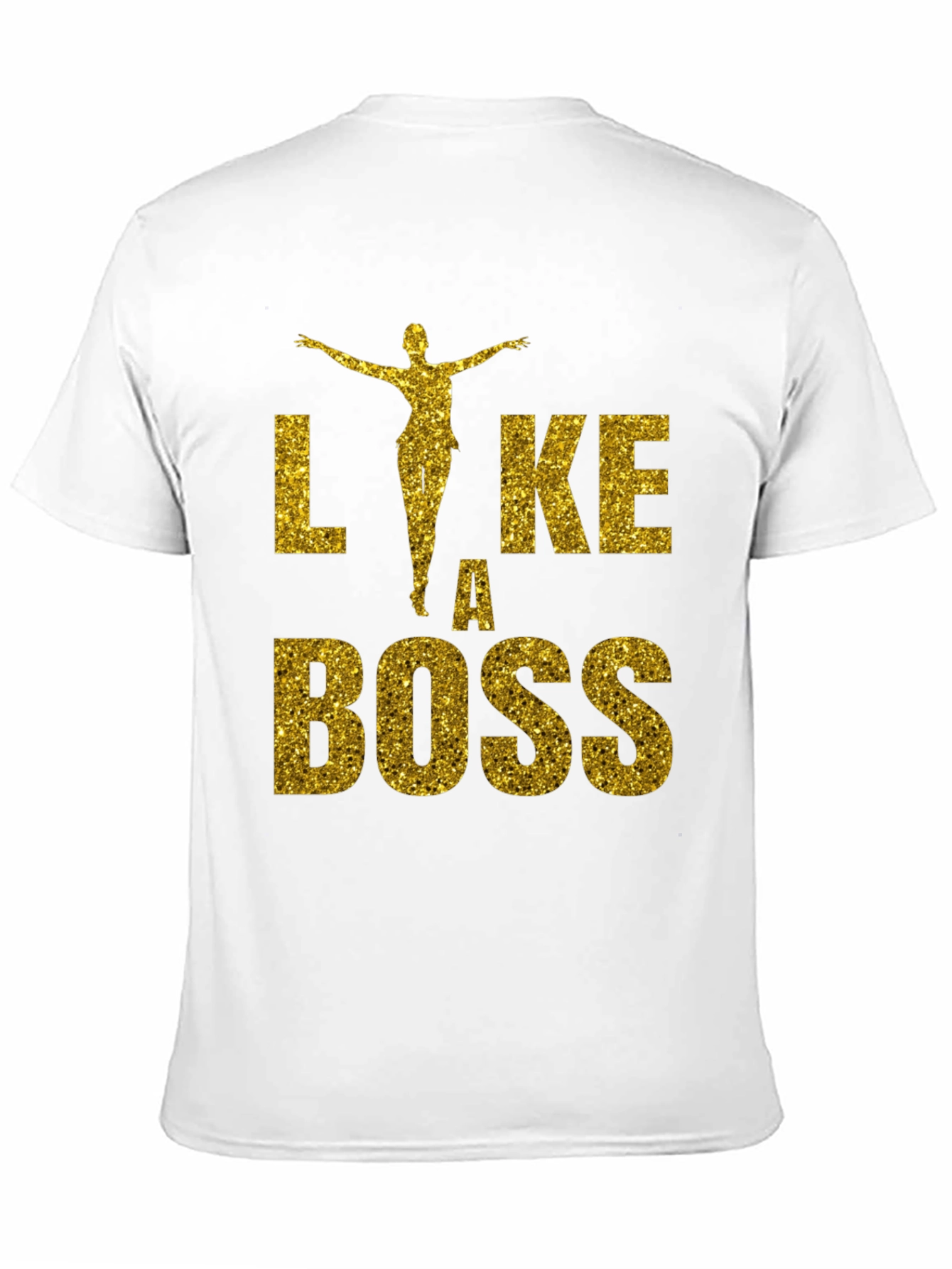 Black Like A Boss Glitter Graphic T-Shirt view 11