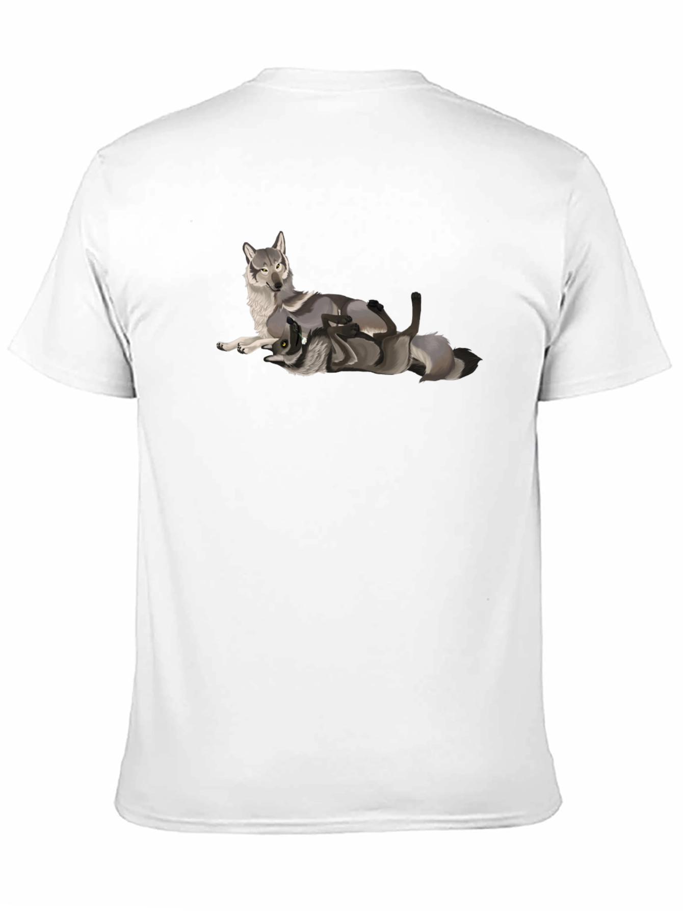 Black Black Wolf Graphic Tee - Stylish Men's T-Shirt view 11