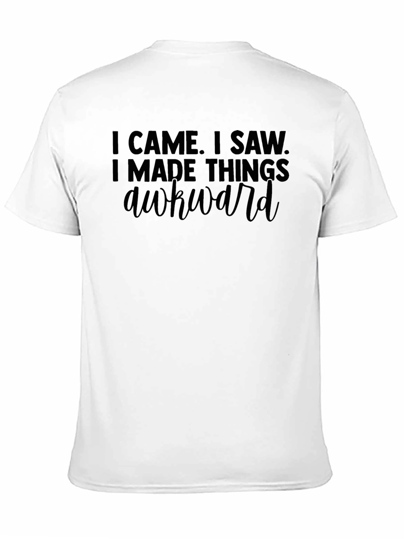 Black Awkward Humor Graphic Tee view 11
