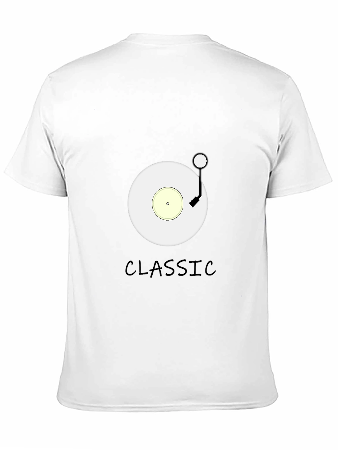 Black Classic Vinyl Record Graphic Tee - Black view 11