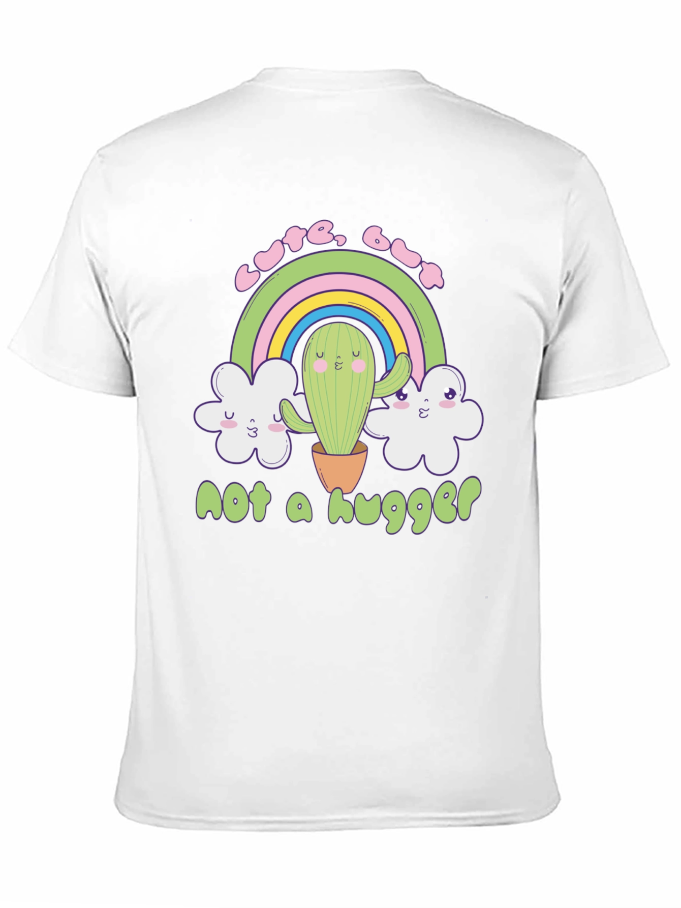 Black Cute But Not a Hugger Graphic T-Shirt view 11