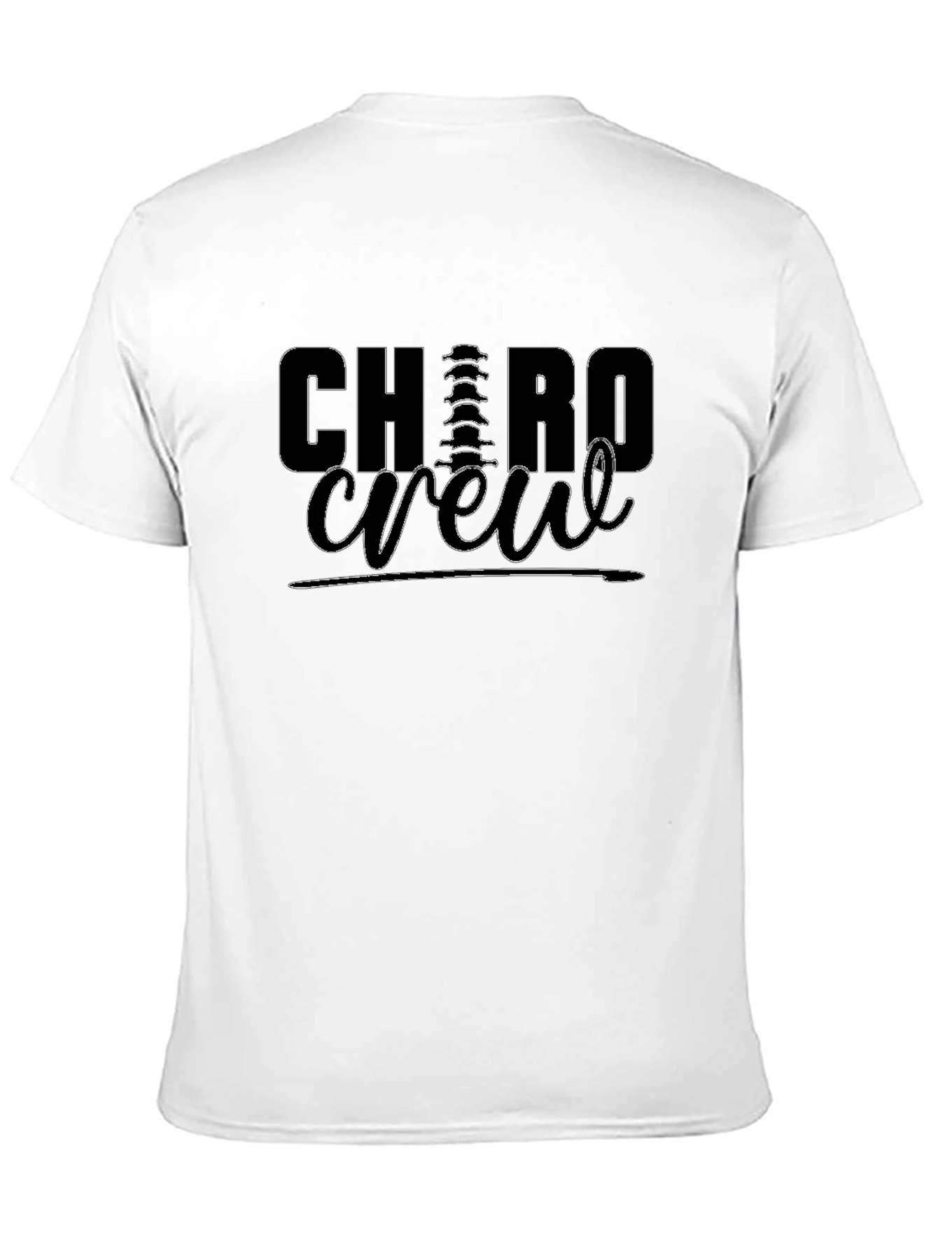 Black Chiropractor Crew Neck T-Shirt view 11