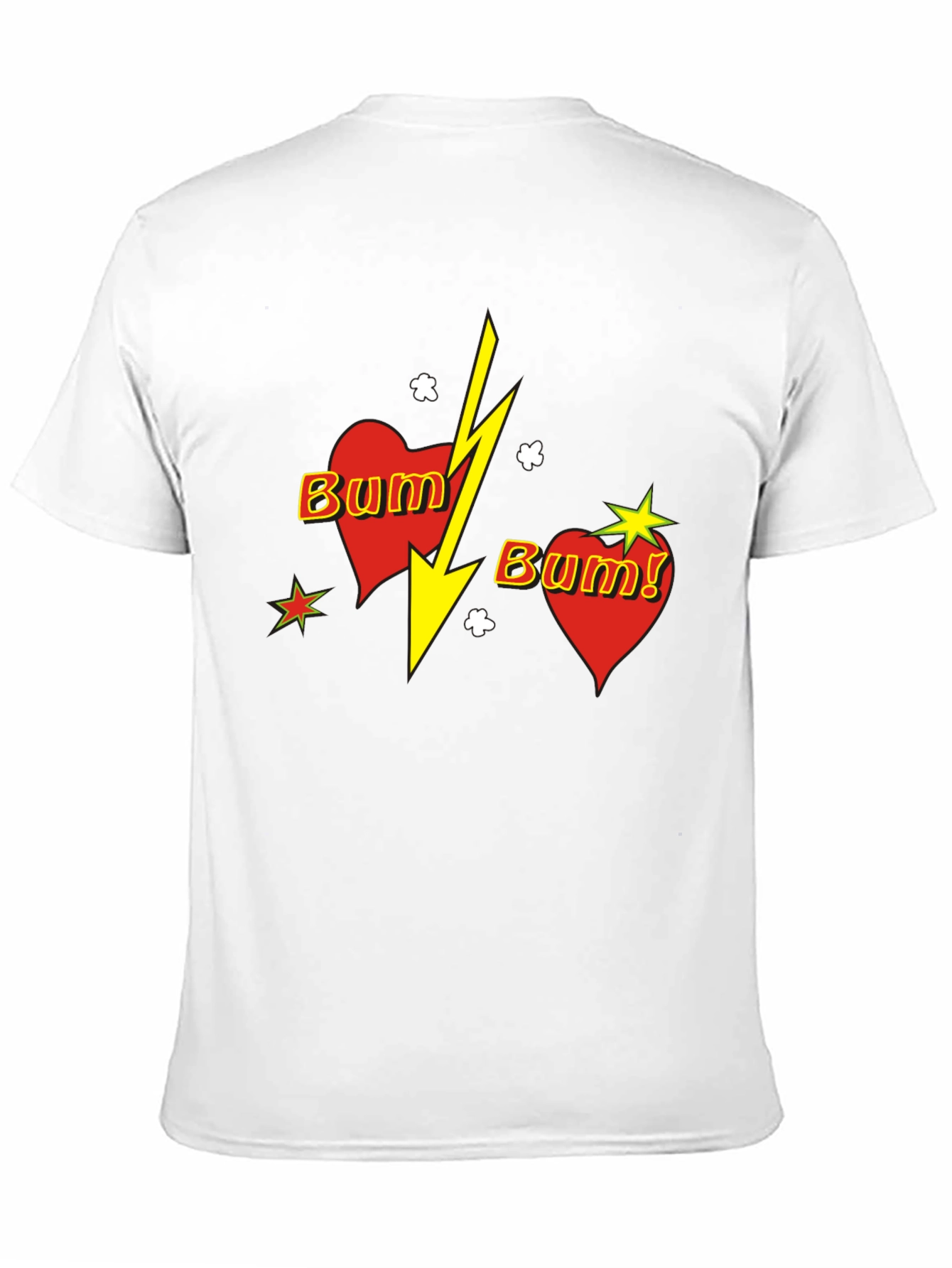 Black Bum! Heart Graphic Black T-Shirt view 11