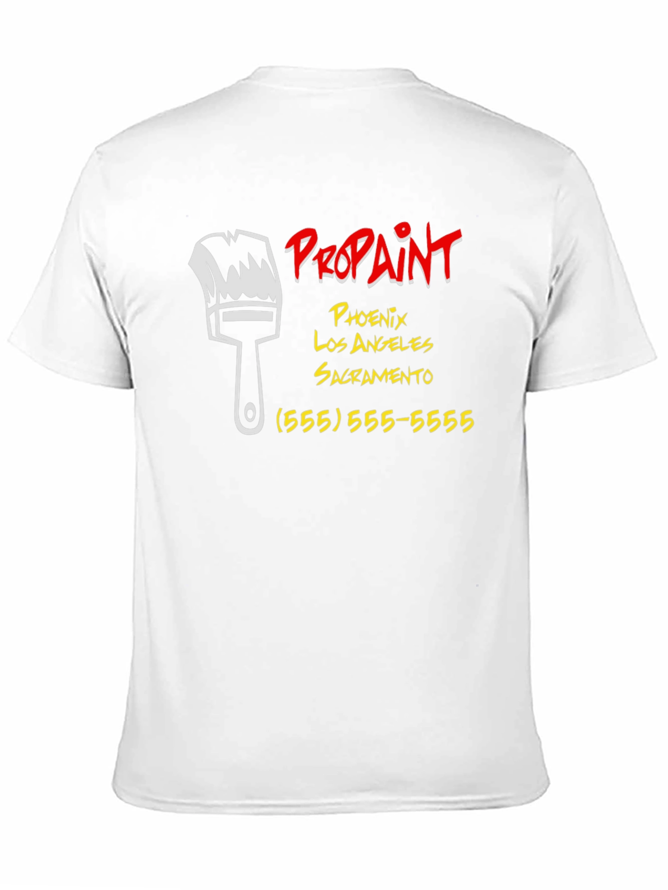 Black Pro Paint Services T-Shirt view 11