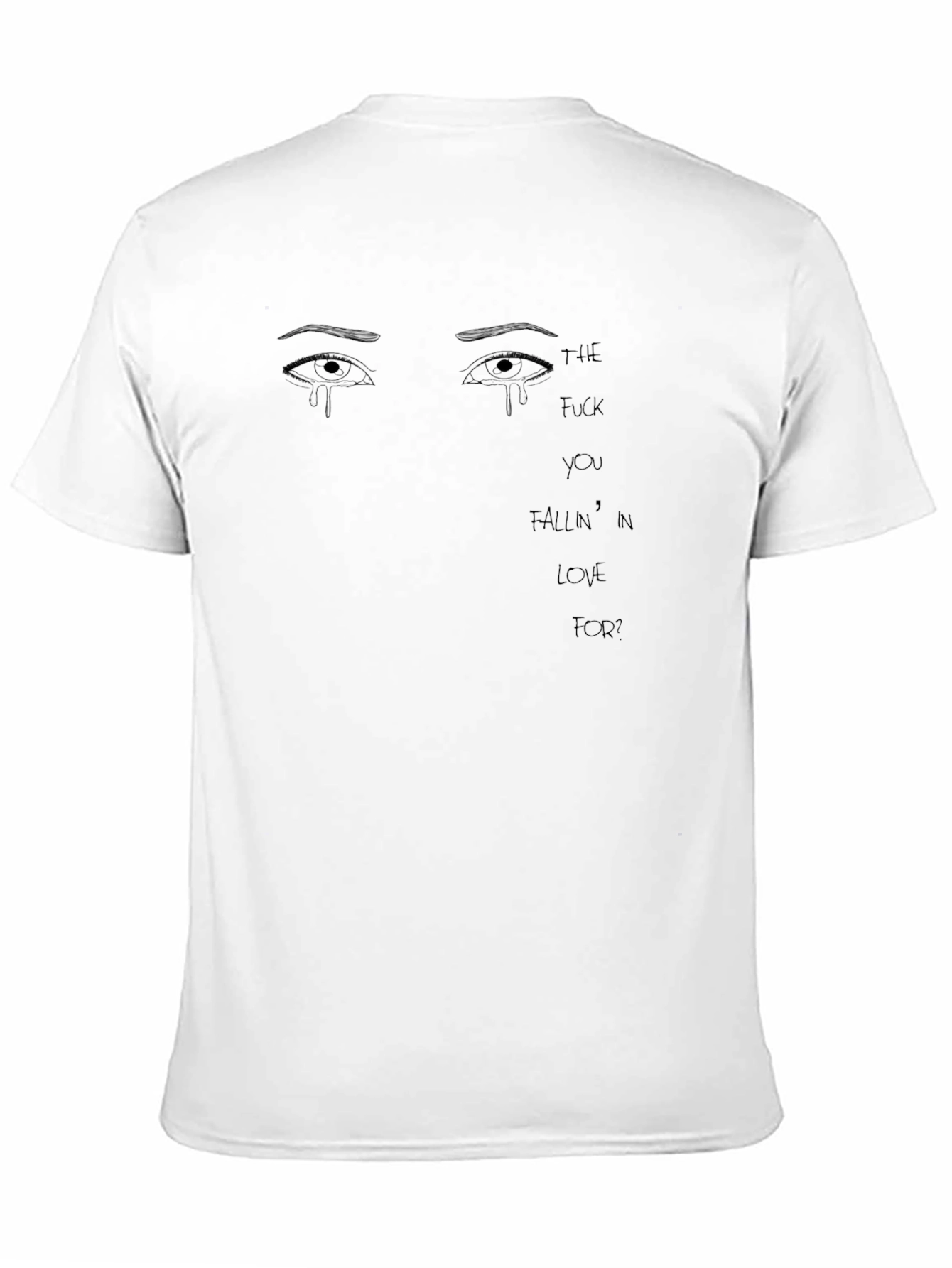 Black Emotional Expression Graphic Tee - Black view 11