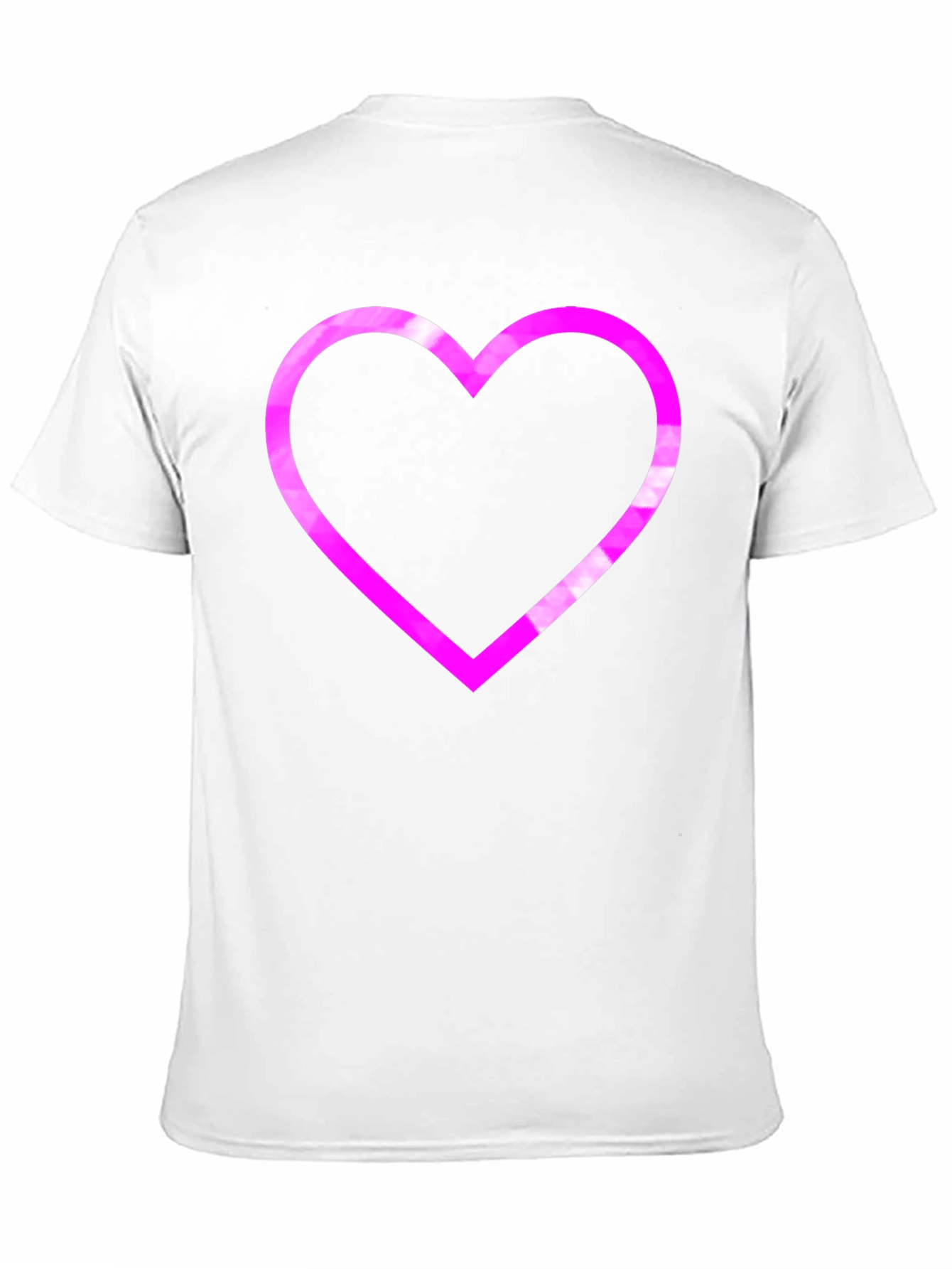 Black Heart Outline Graphic T-Shirt - Black view 11