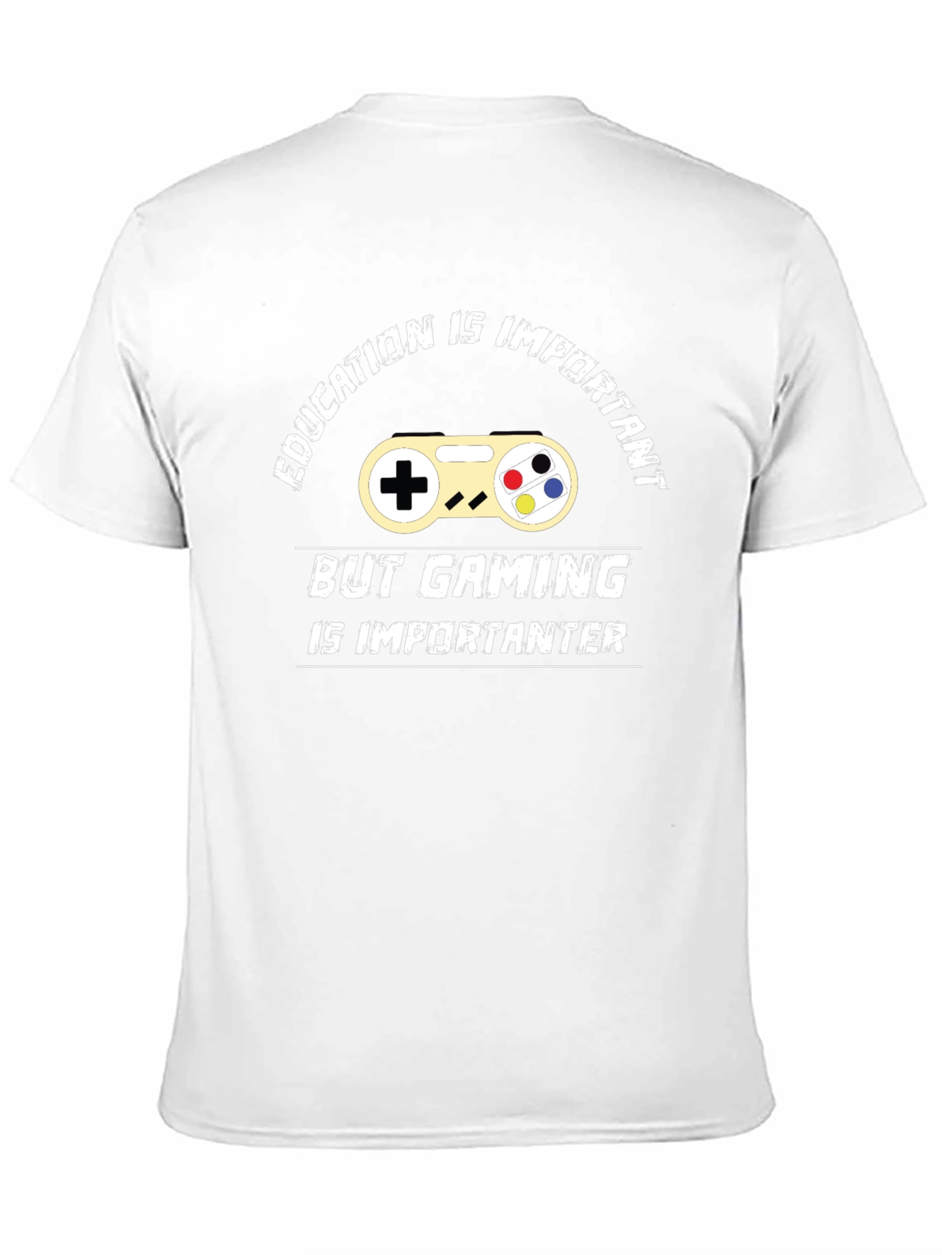 Black Gaming is Importanter T-Shirt - Black Cotton Tee view 11