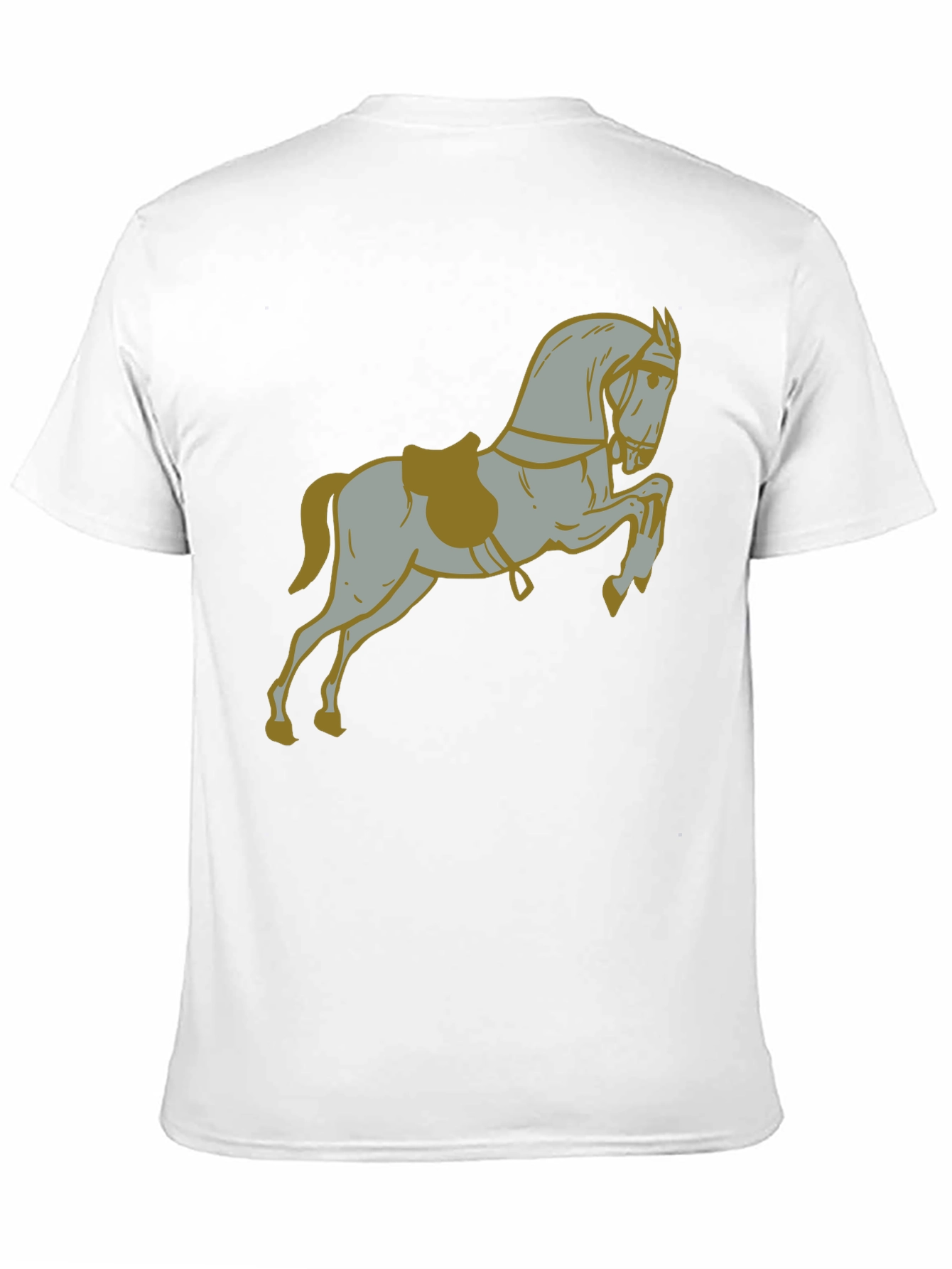 Black Horse Graphic Print Black T-Shirt view 11