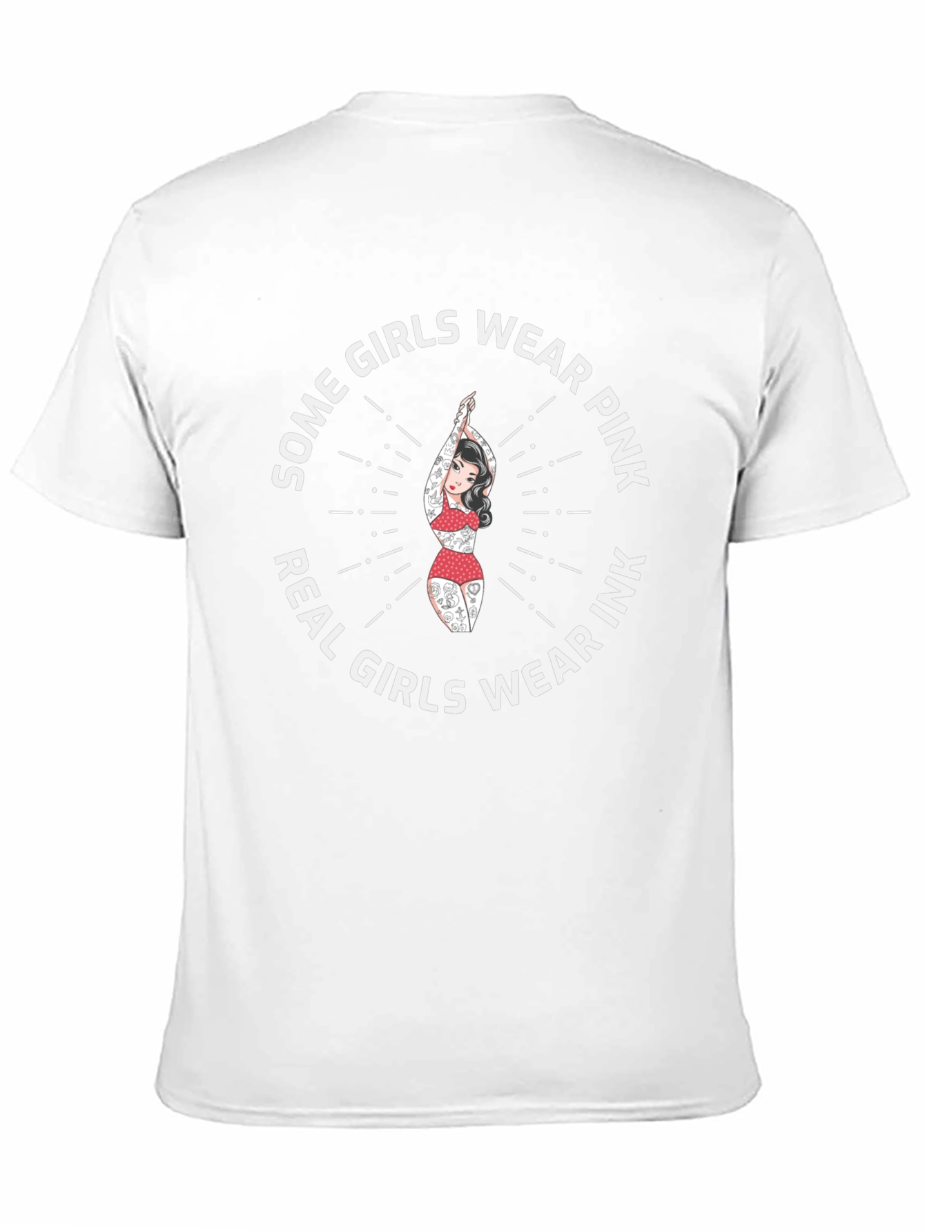 Black Real Girls Wear Ink T-Shirt - Tattoo Pinup Graphic Tee view 11