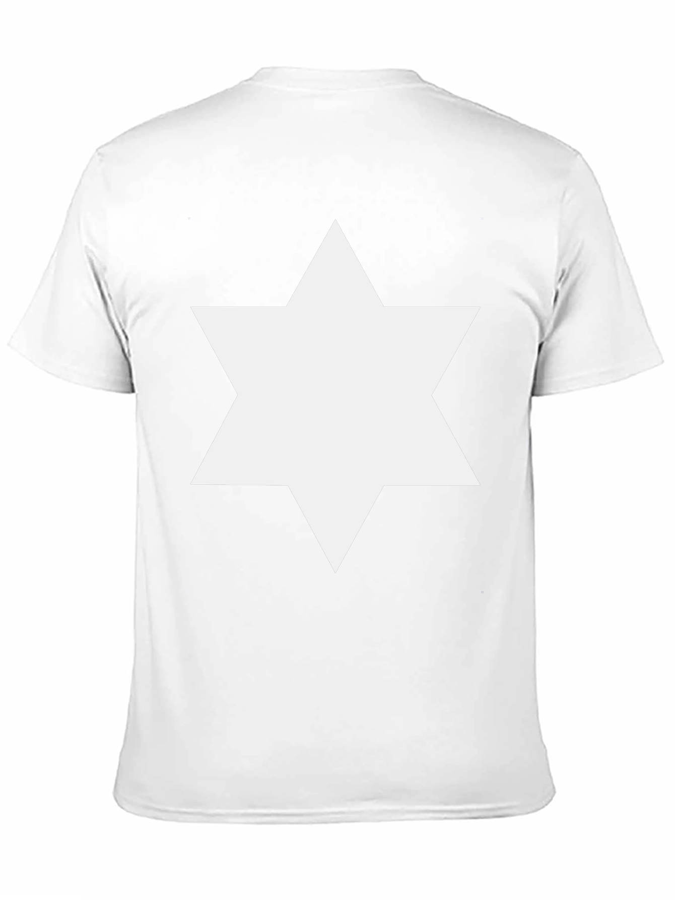 Black Star of David Graphic Tee - Black Cotton Blend view 11