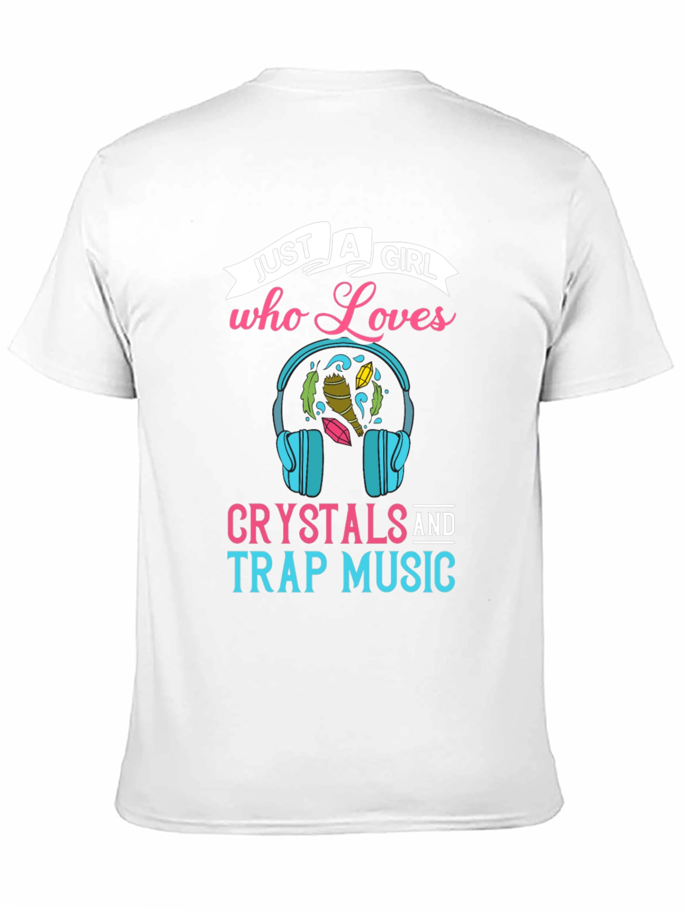 Black Crystals and Trap Music T-Shirt for Girls view 11