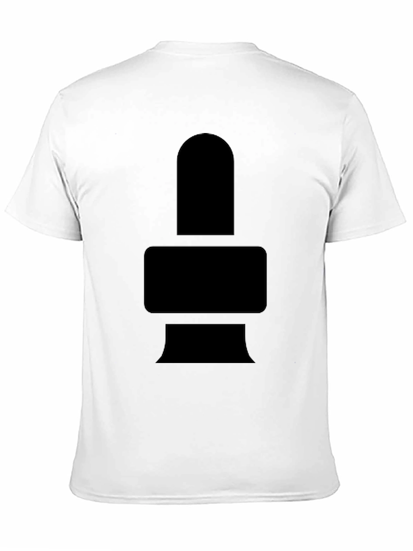 Black Minimalist Black Graphic Tee - Geometric Design view 11