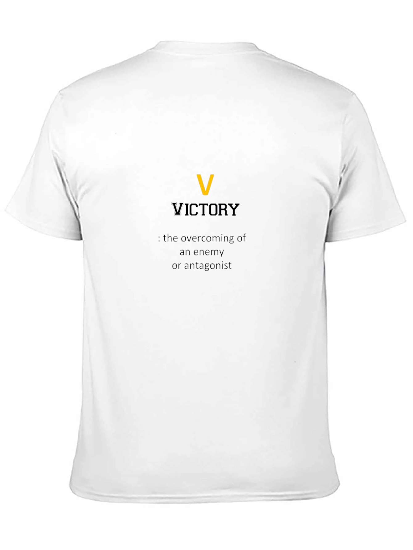 Black Victory Definition Graphic T-Shirt view 11