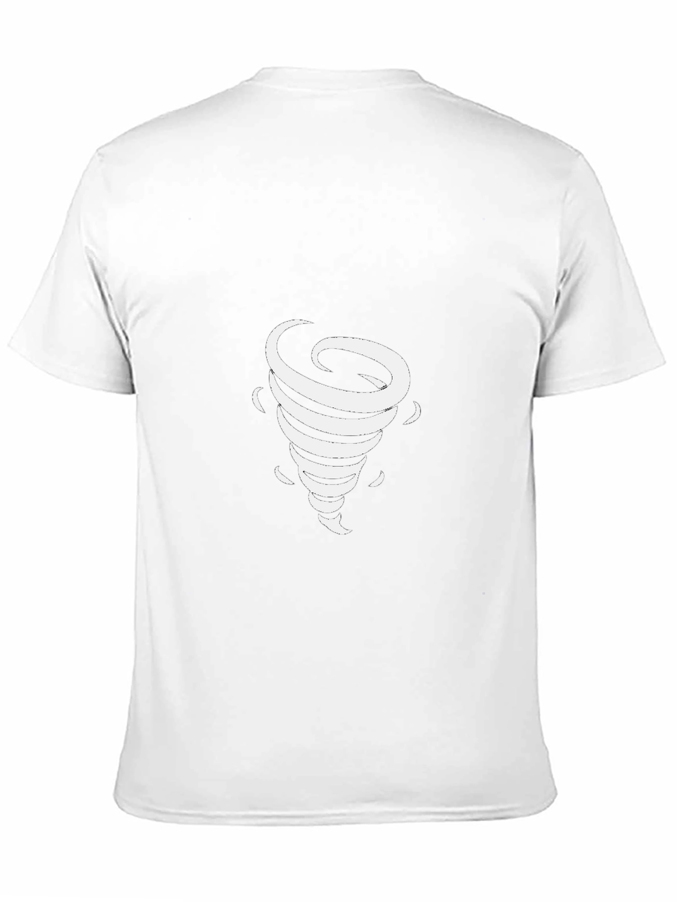 Black Men's Black Tornado Graphic T-Shirt view 11