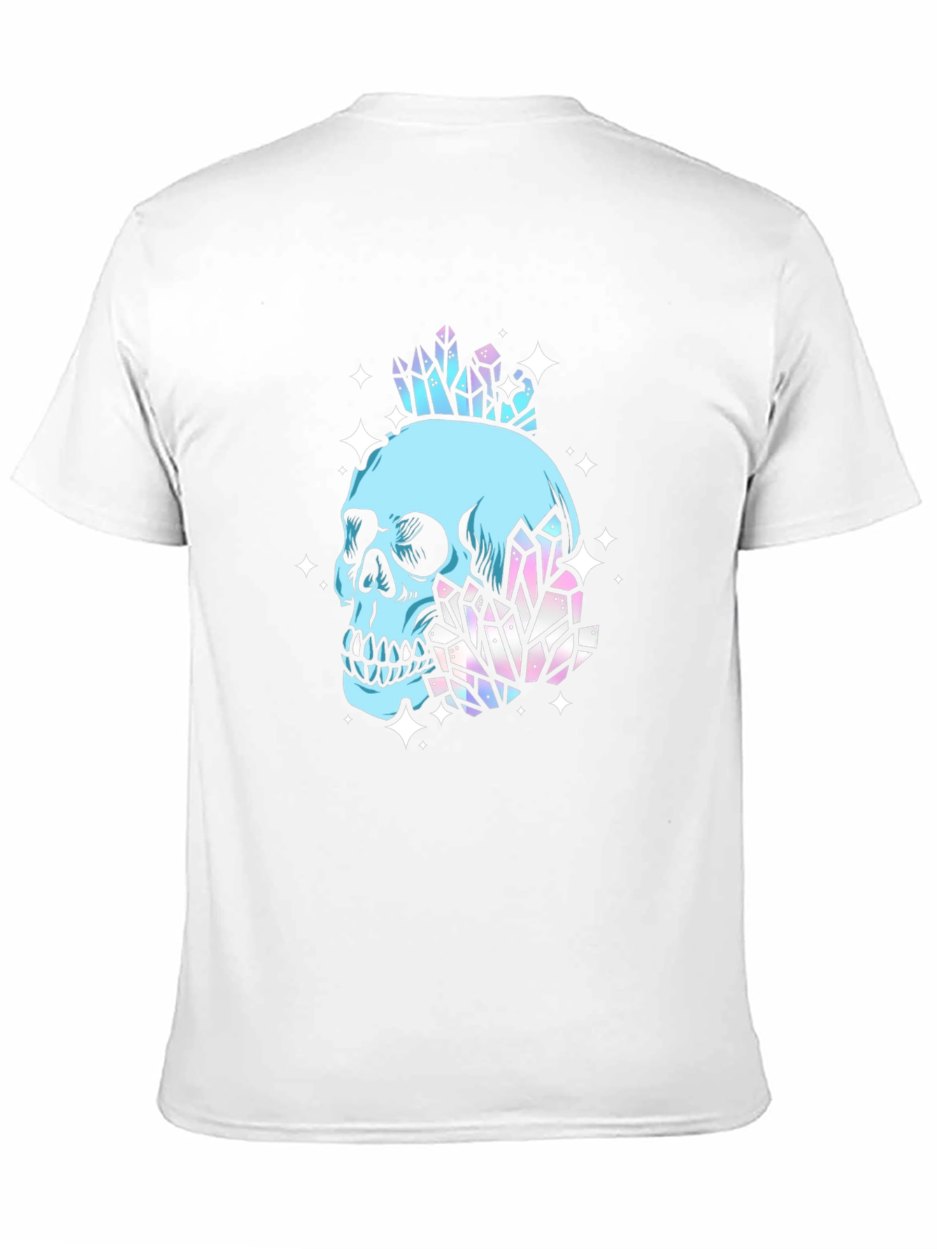 Black Skull & Crystal Graphic Black Tee view 11