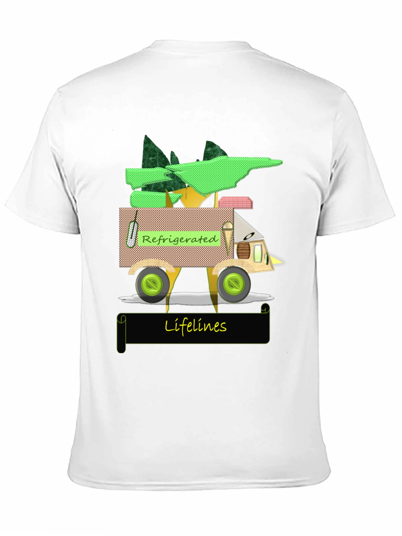 Black Refrigerated Lifelines Graphic T-Shirt view 11