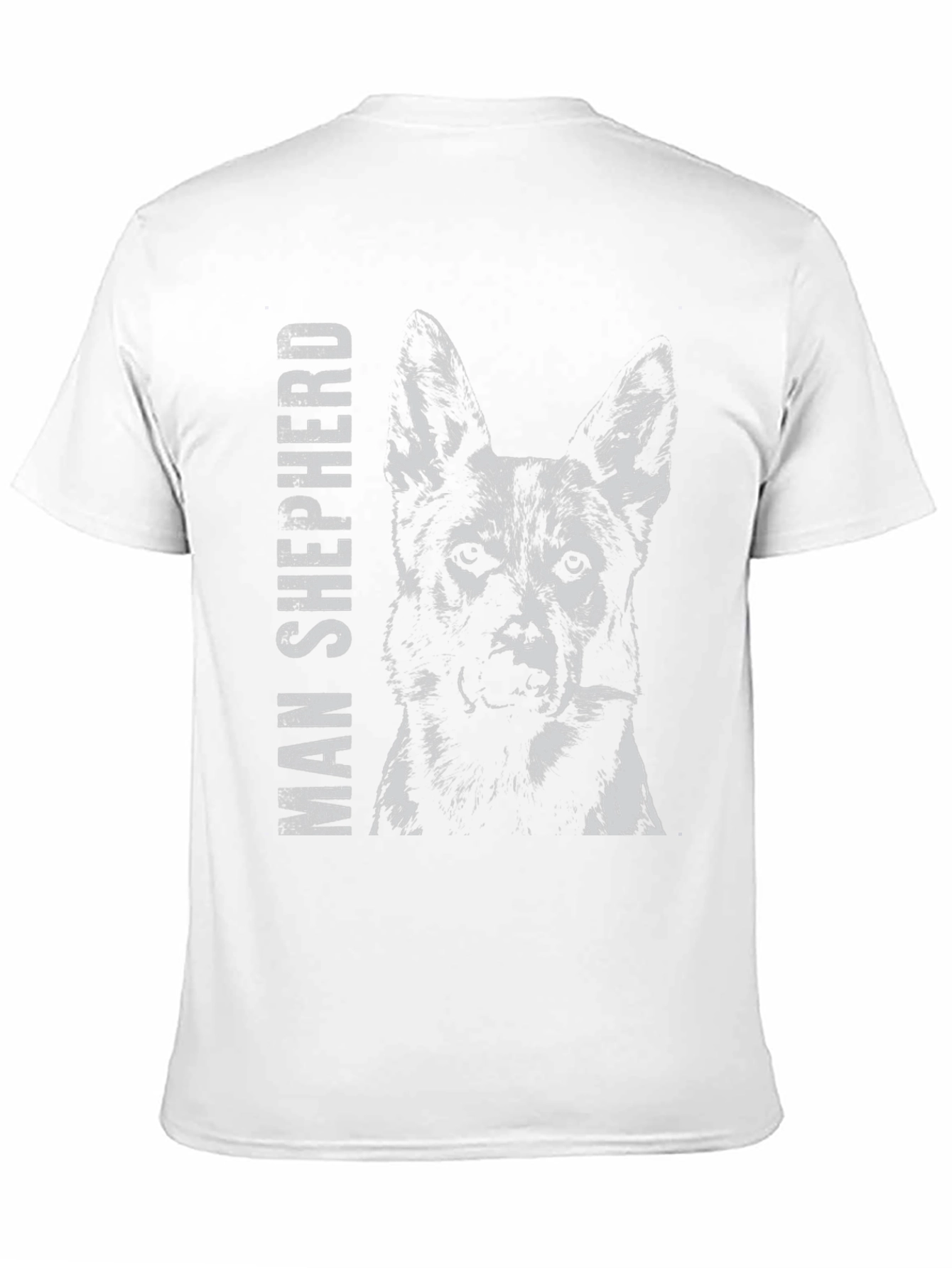 Black Man Shepherd Dog Graphic T-Shirt view 11