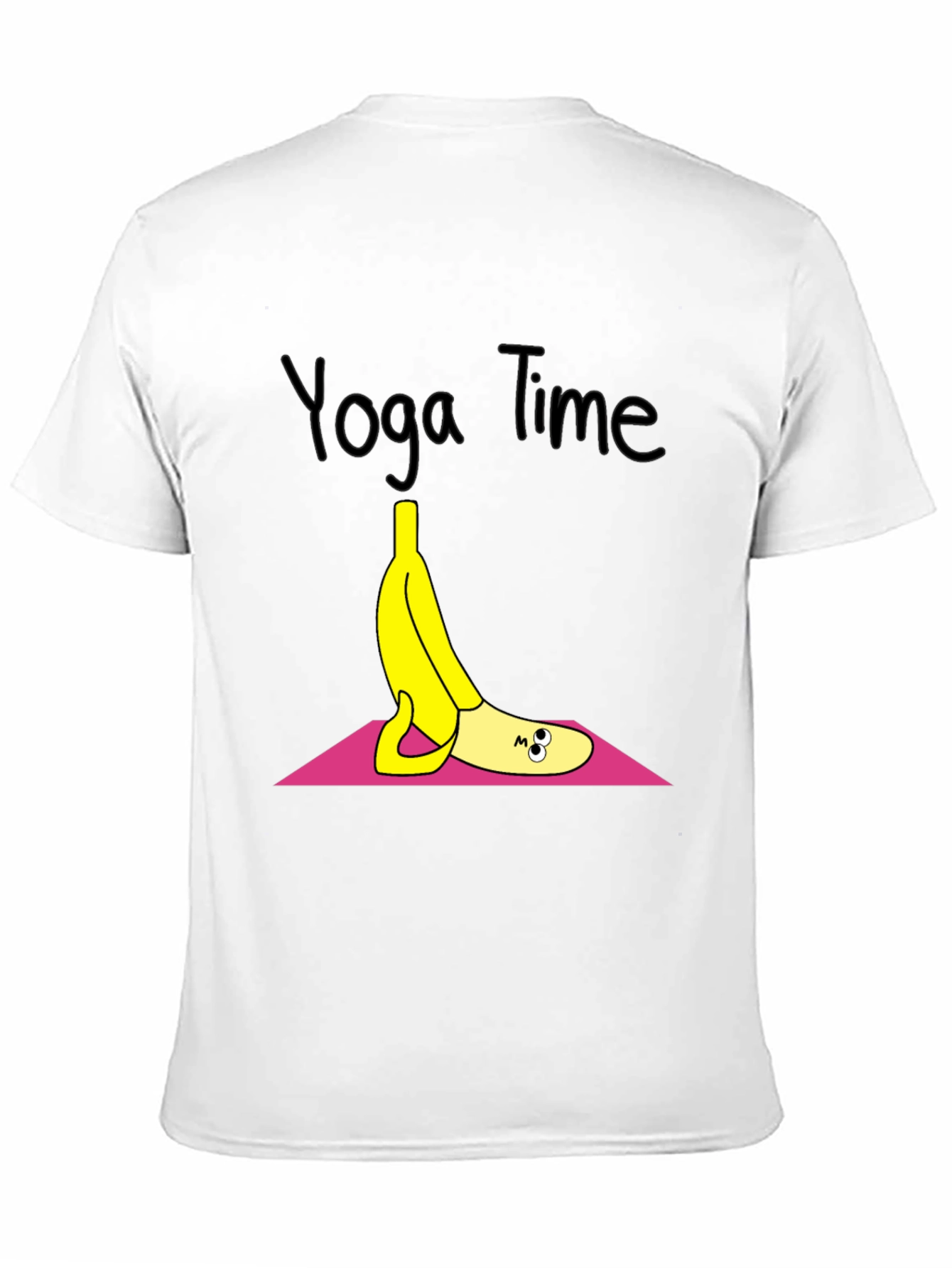 Black Yoga Banana T-Shirt - Relaxed Fit view 11