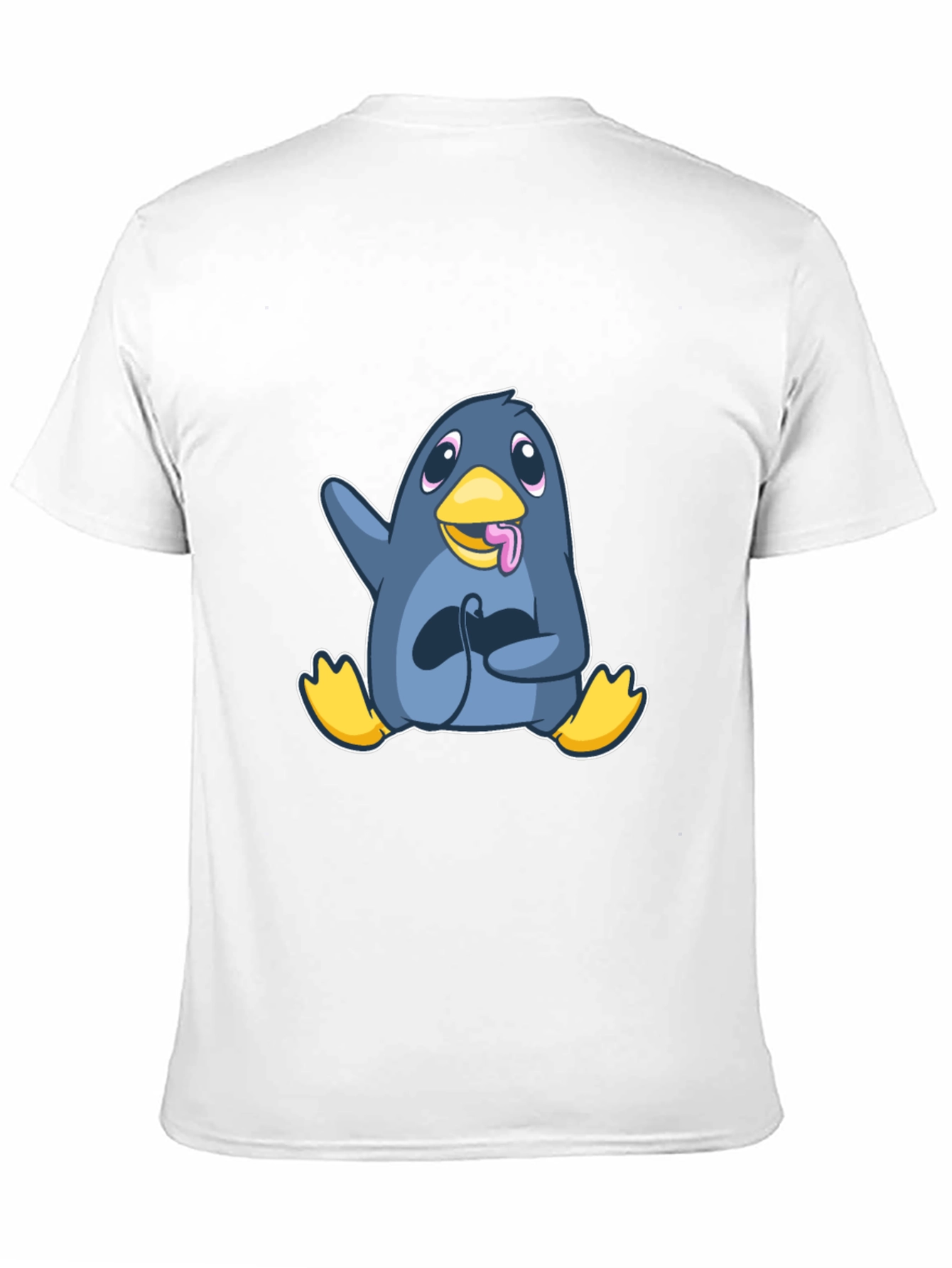 Black Gamer Penguin Black T-Shirt - Playful Cartoon Design view 11