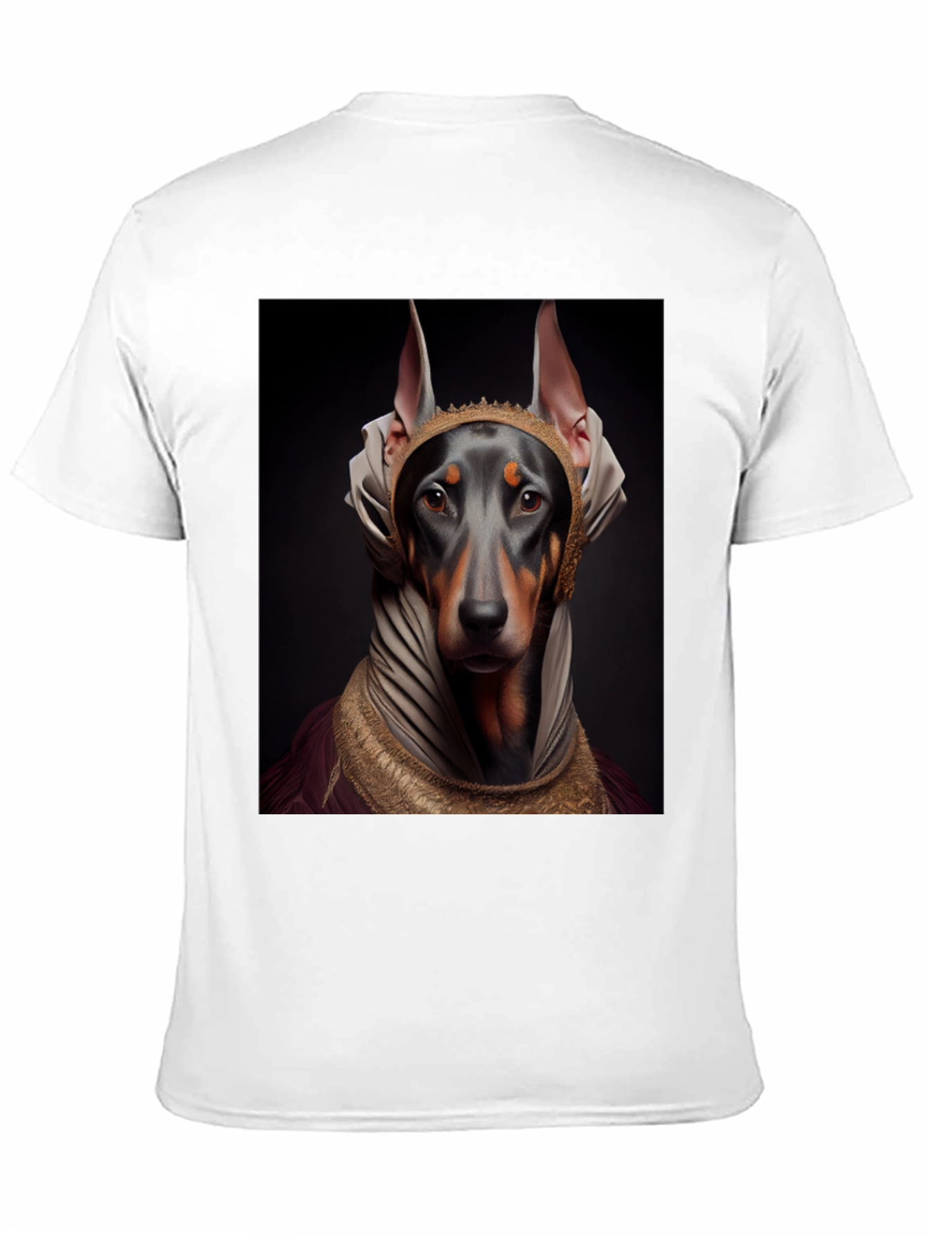 Black Doberman Dog Pharaoh Graphic Tee view 11