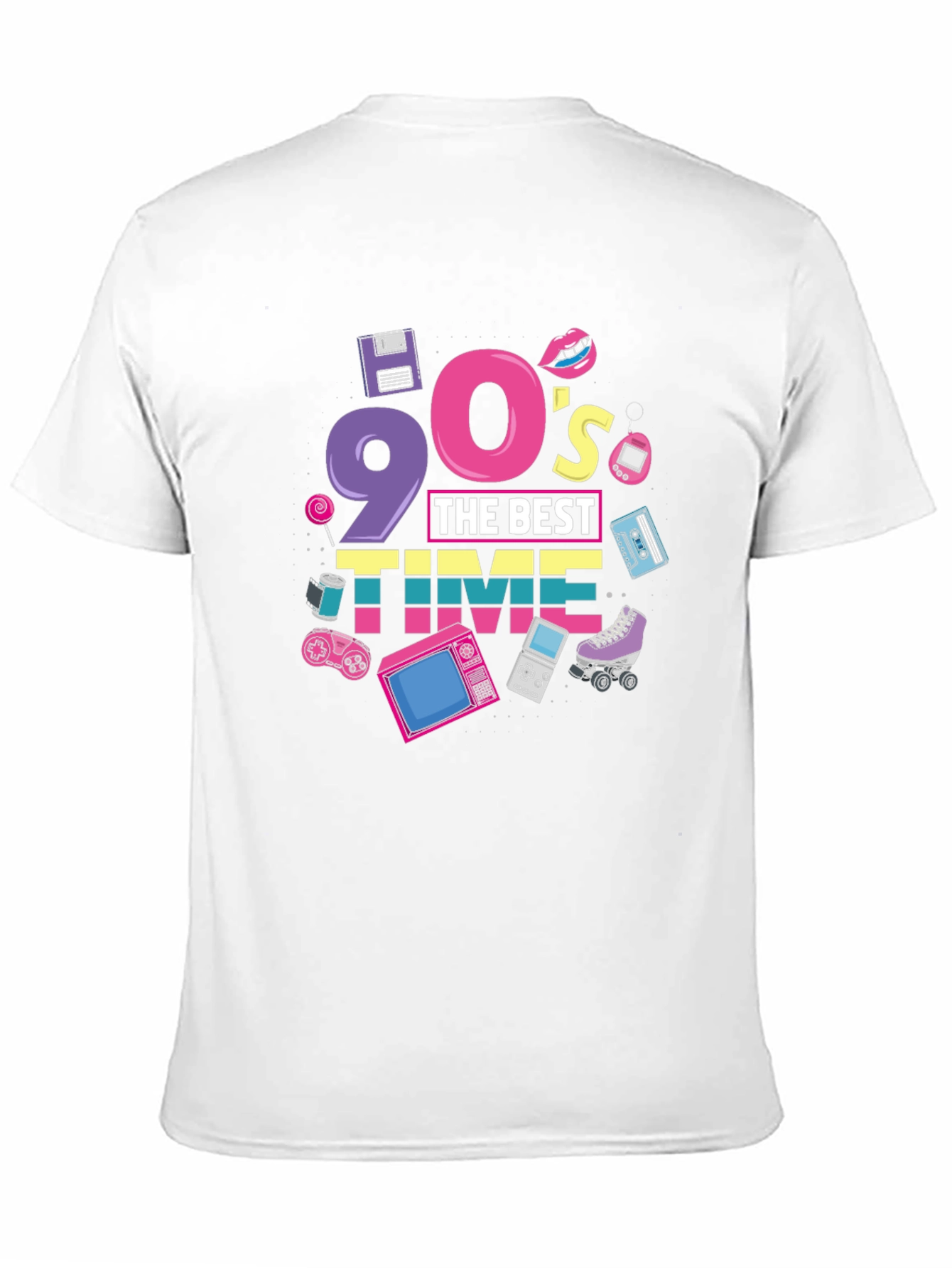 Black 90's The Best Time Black T-Shirt view 11