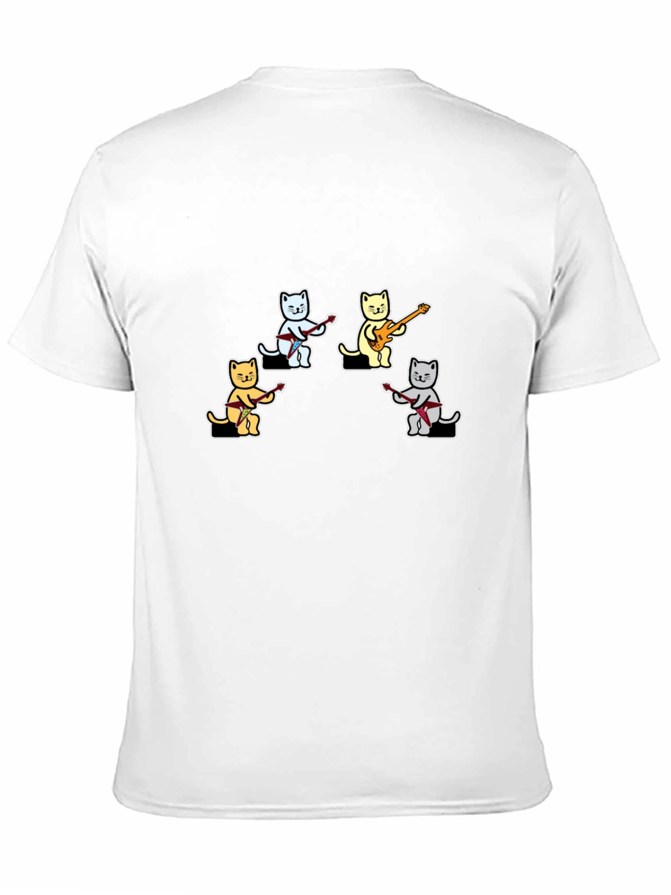 Black Cat Band Graphic T-Shirt - Cool Music Lover Tee view 11