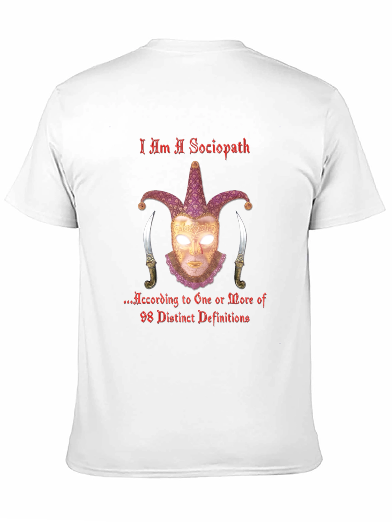 Black I Am A Sociopath T-Shirt - Edgy Graphic Tee view 11