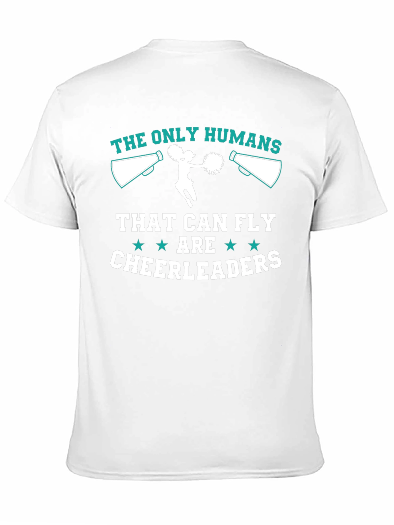 Black Cheerleader T-Shirt: The Only Humans That Can Fly view 11