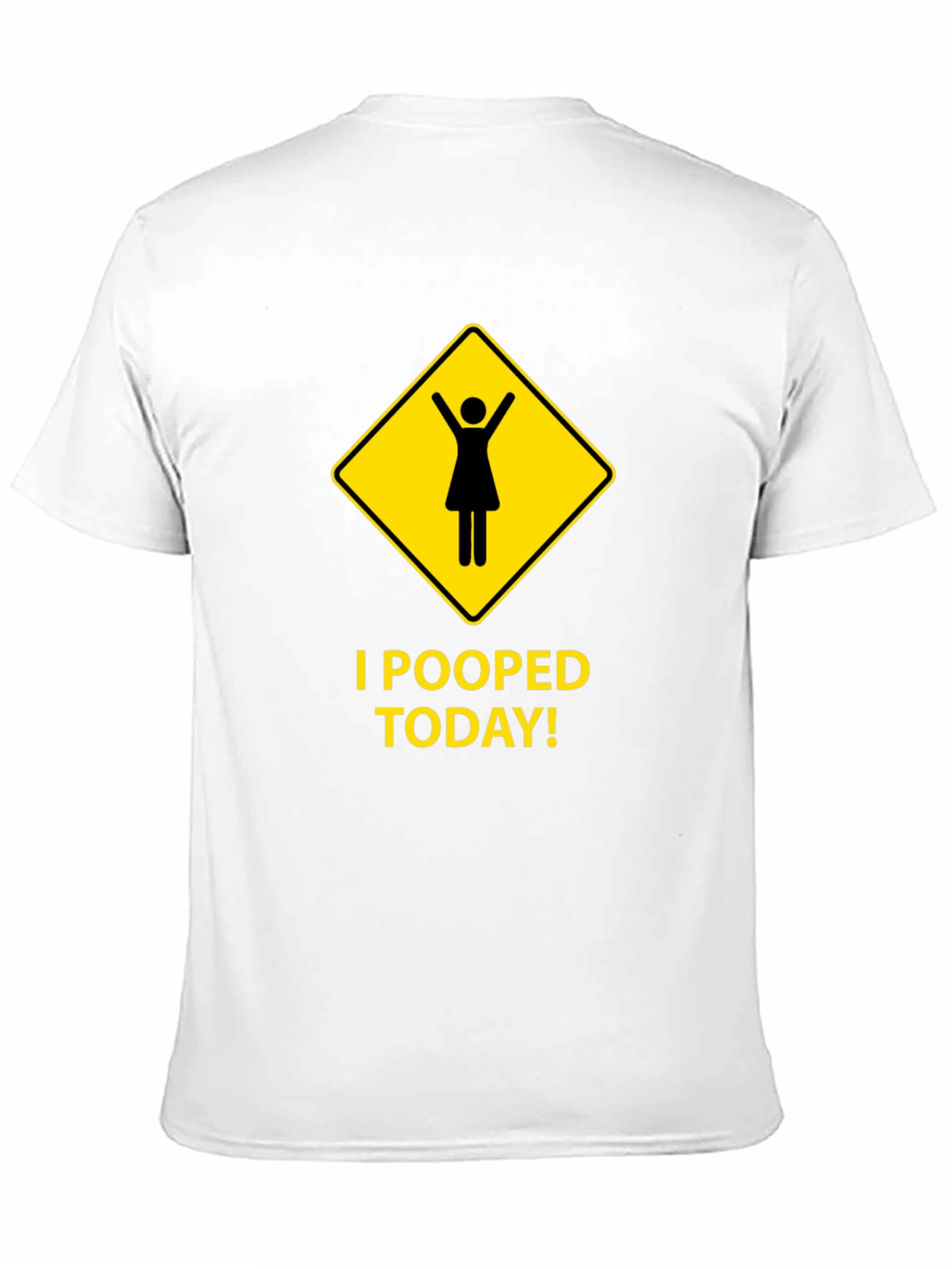 Black I Pooped Today! Novelty Graphic T-Shirt view 11