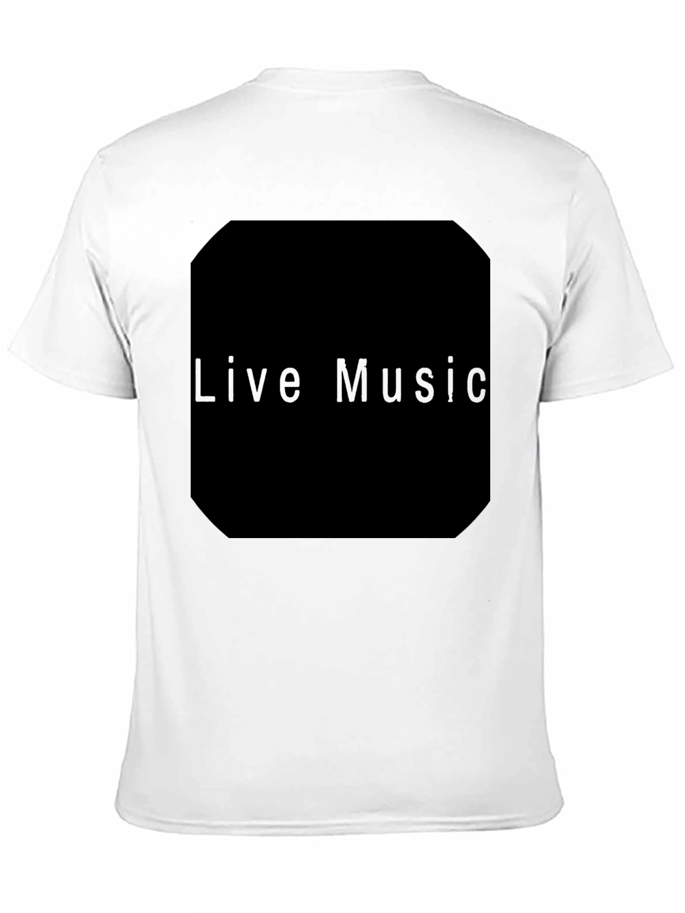 Black Men's Black Live Music Graphic Tee view 11