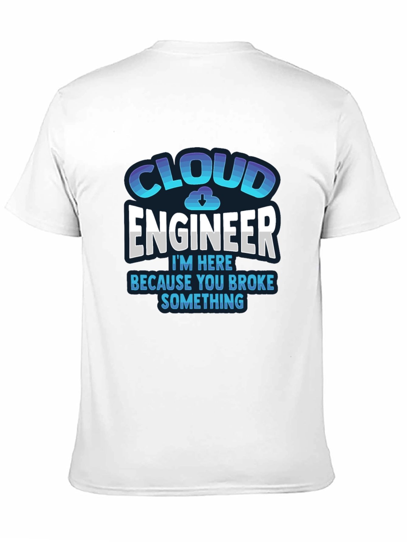 Black Cloud Engineer T-Shirt - Funny IT Support Tee view 11