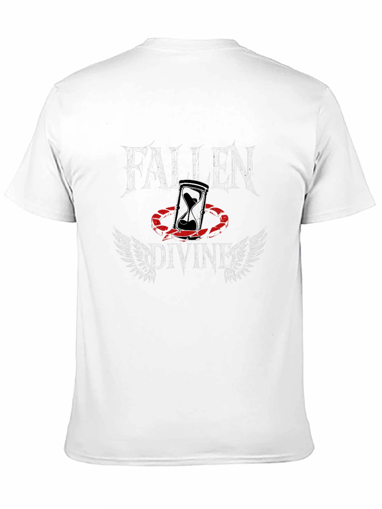 Black Fallen Divine Graphic Tee - Black Cotton Blend view 11
