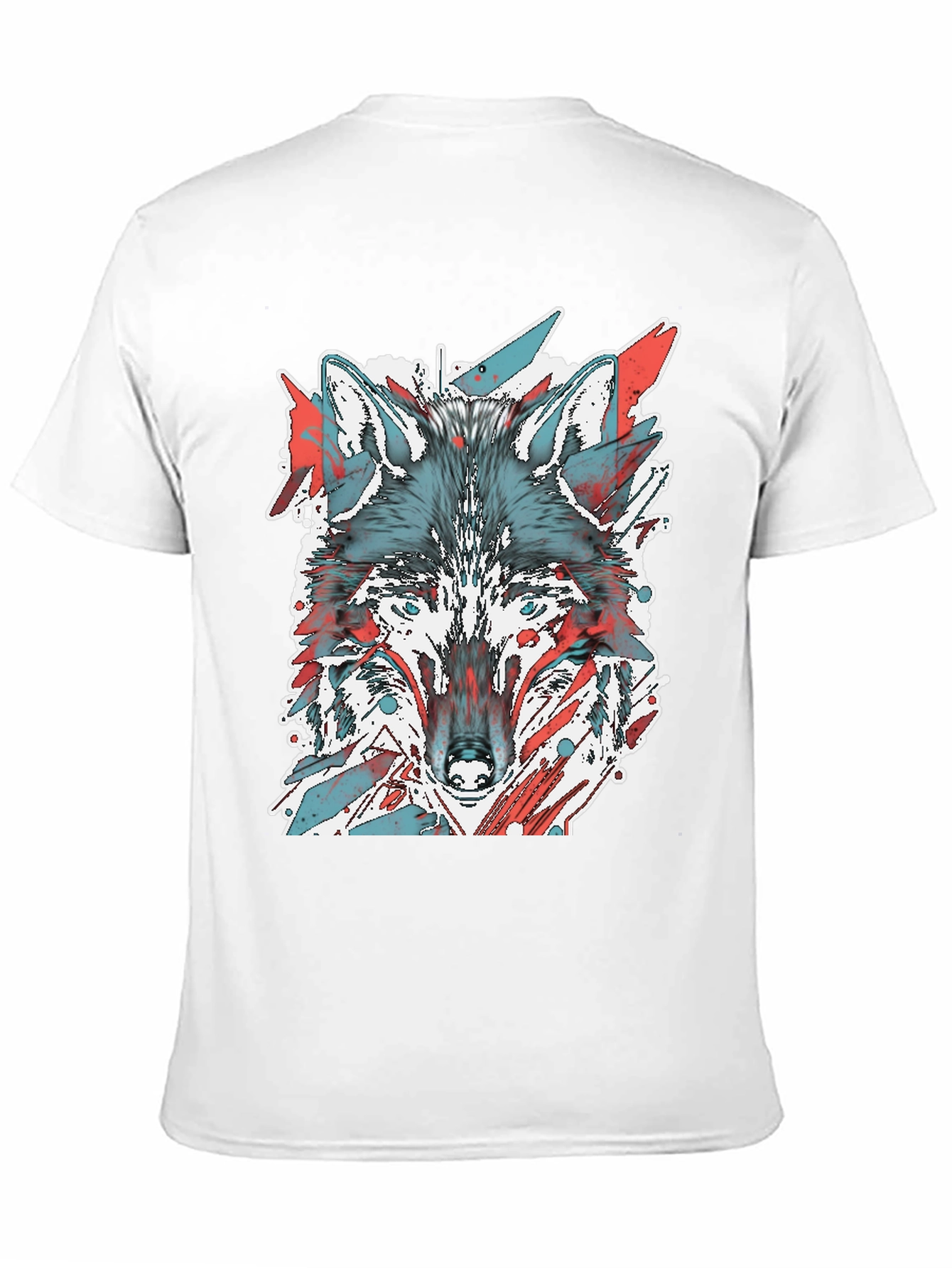 Black Wolf Graphic Tee - Cool Animal Print Shirt view 11