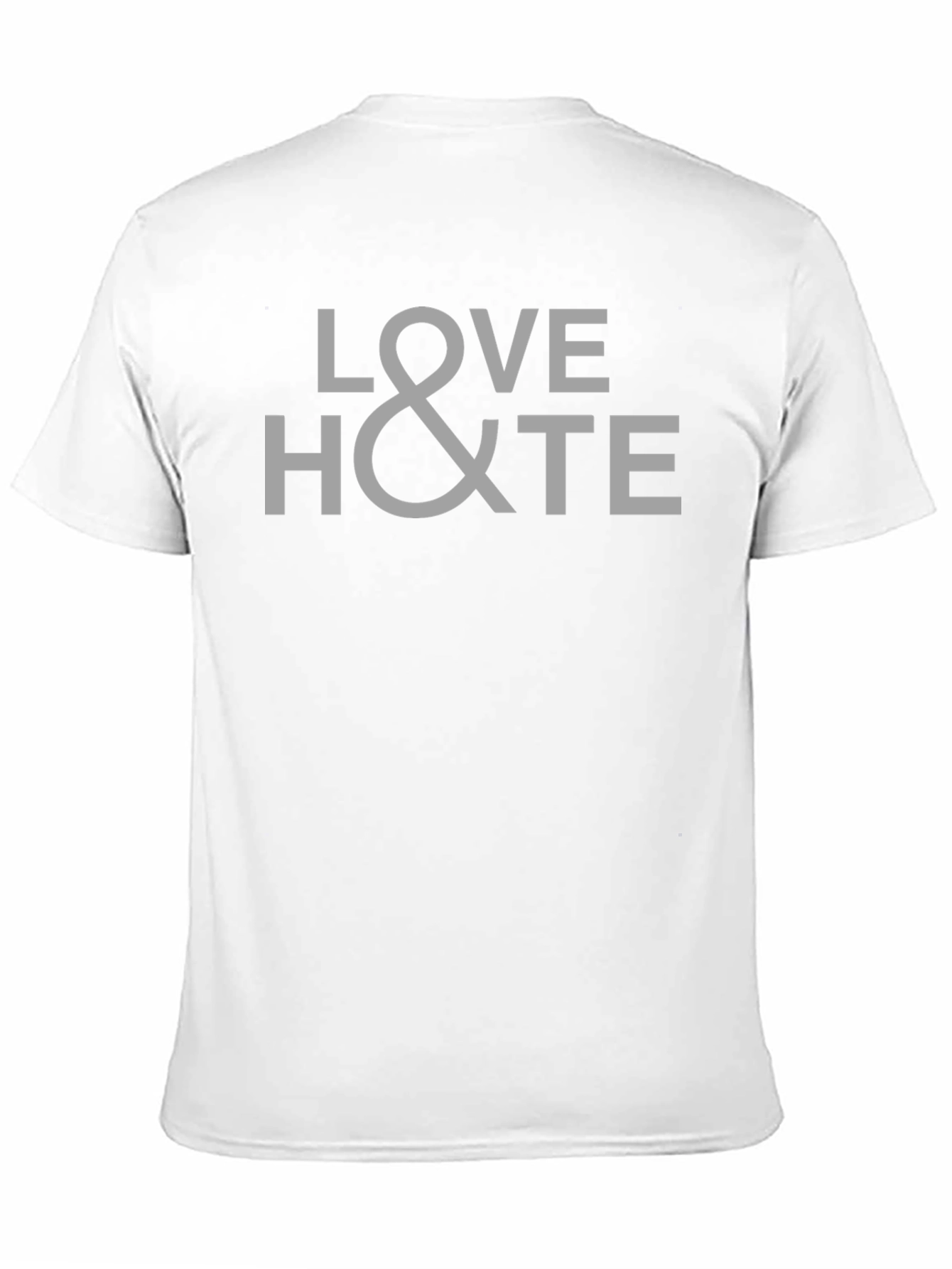 Black Love & Hate Graphic T-Shirt - Black view 11