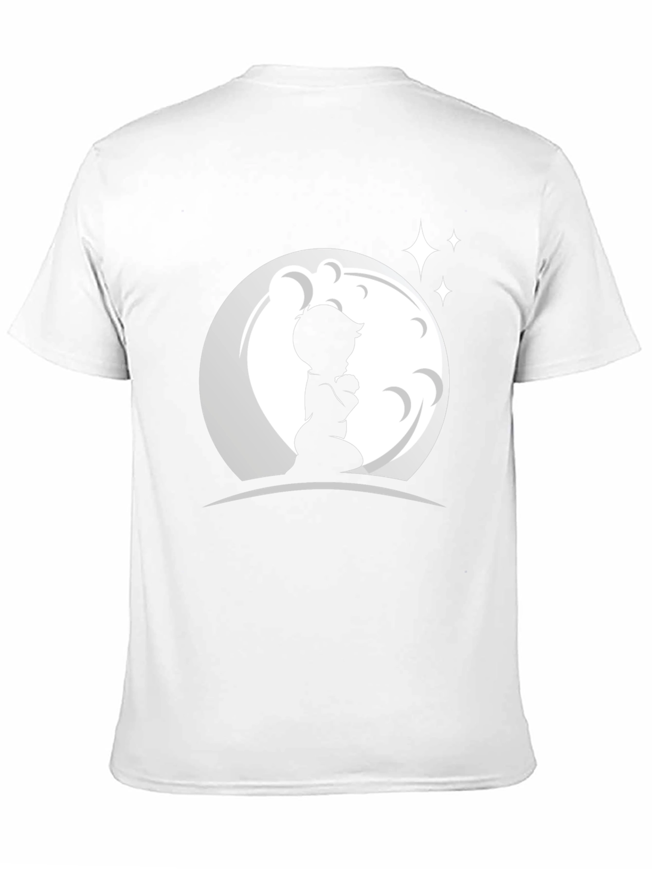 Praying Boy Moon Graphic T-Shirt - 11