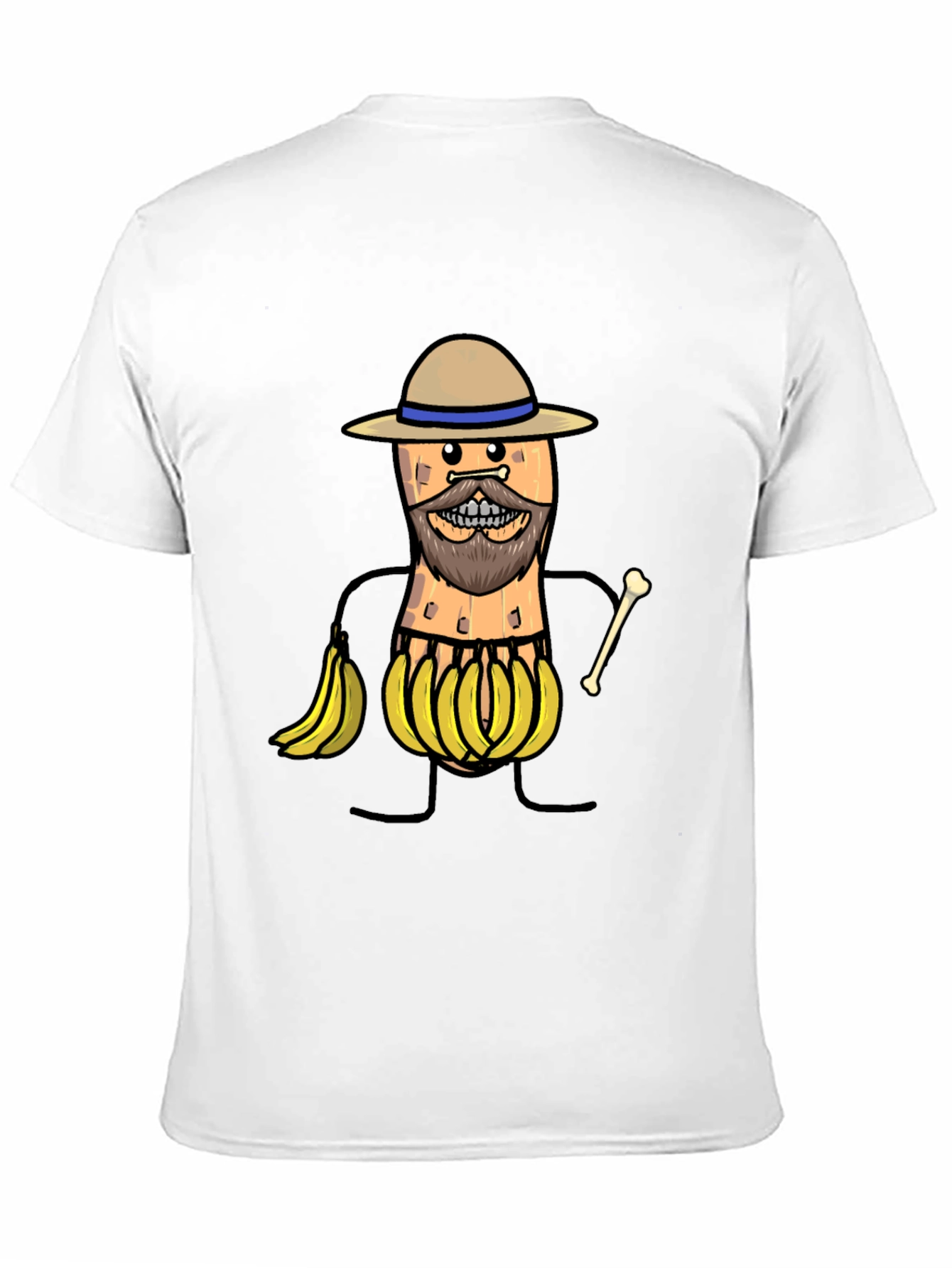 Black Funny Banana Man Graphic T-Shirt view 11