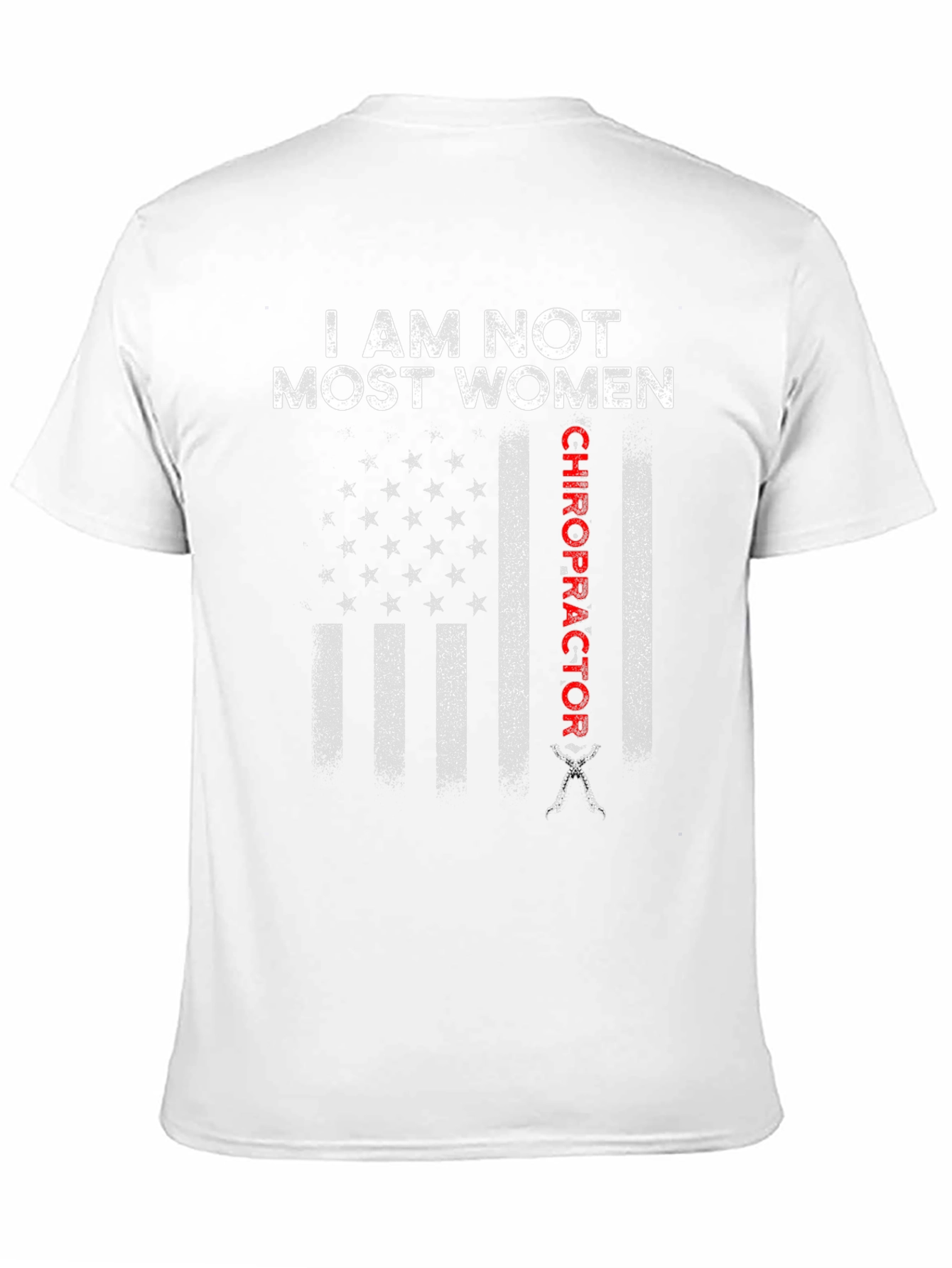 Black Chiropractor Flag T-Shirt: Not Most Women view 11