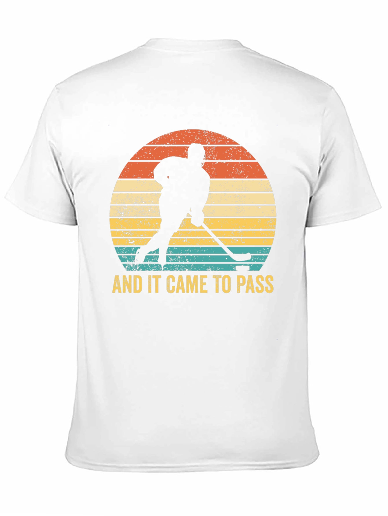 Black Vintage Hockey Player Graphic T-Shirt view 11