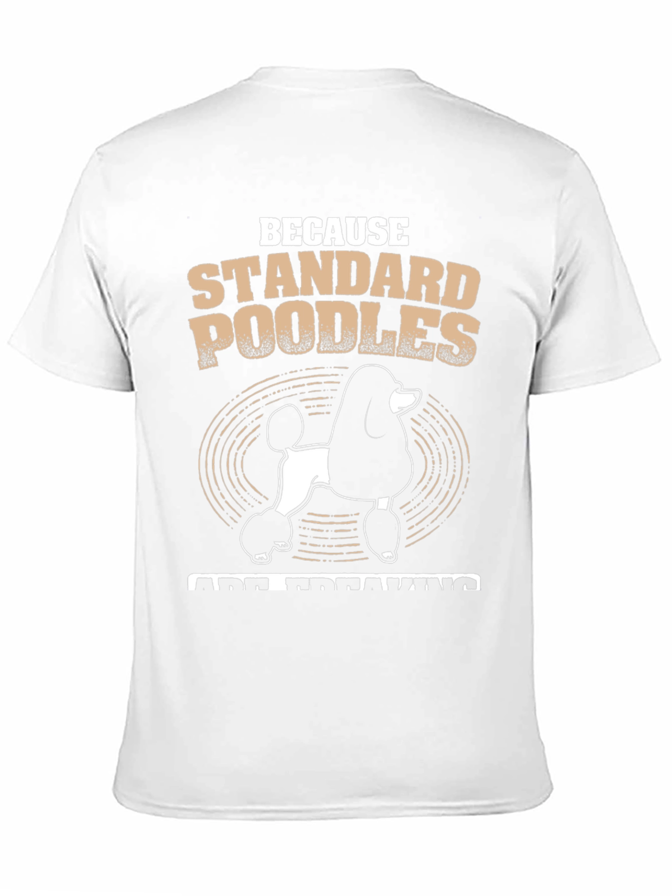 Black Standard Poodle T-Shirt - Dog Lover Tee view 11