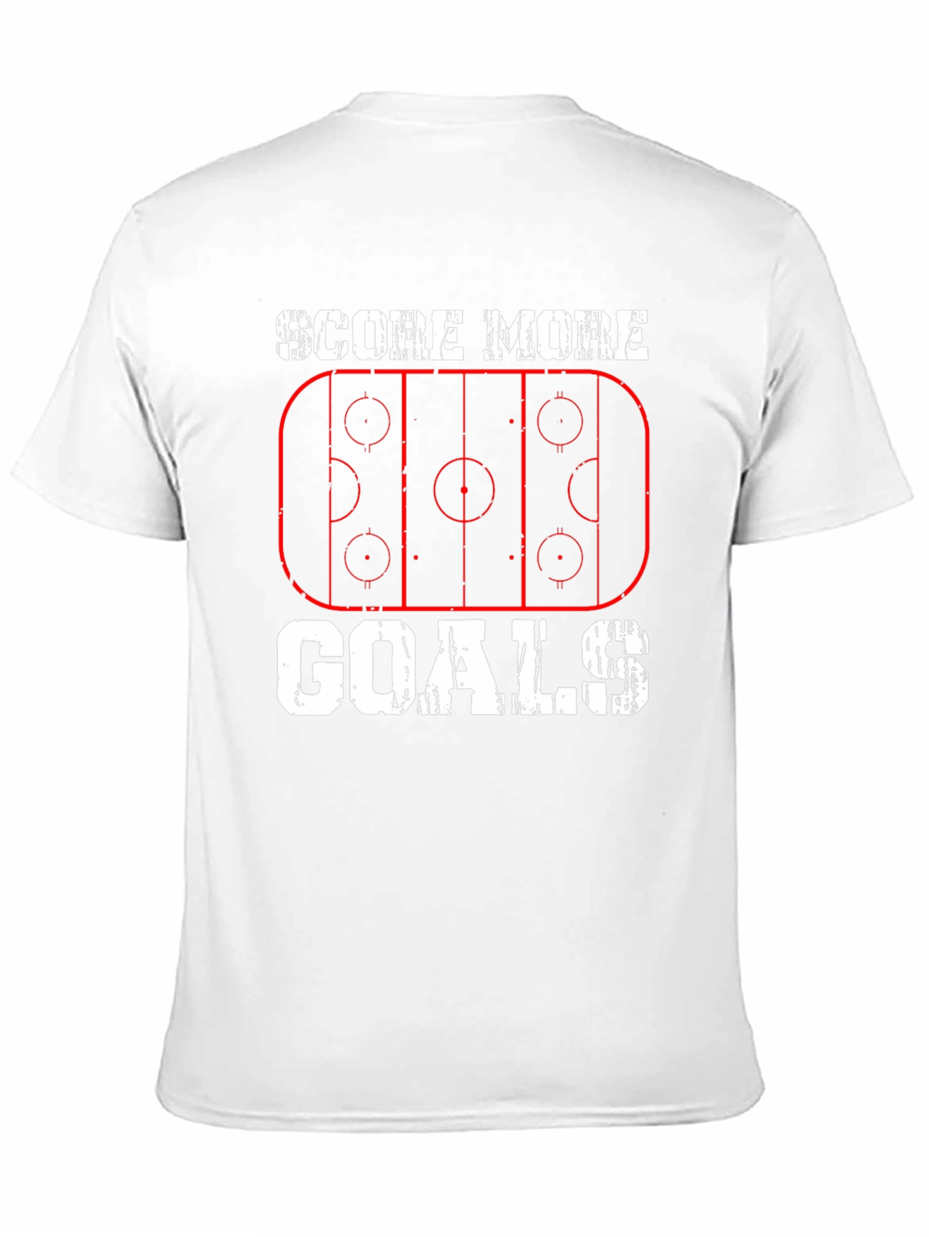 Black Score More Goals Hockey Graphic Tee view 11