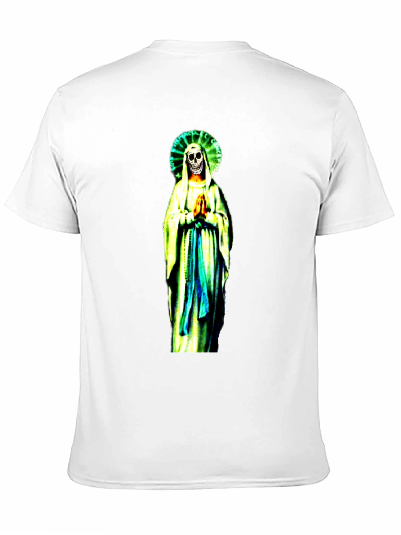 Black Grim Reaper Virgin Mary T-Shirt - Black view 11