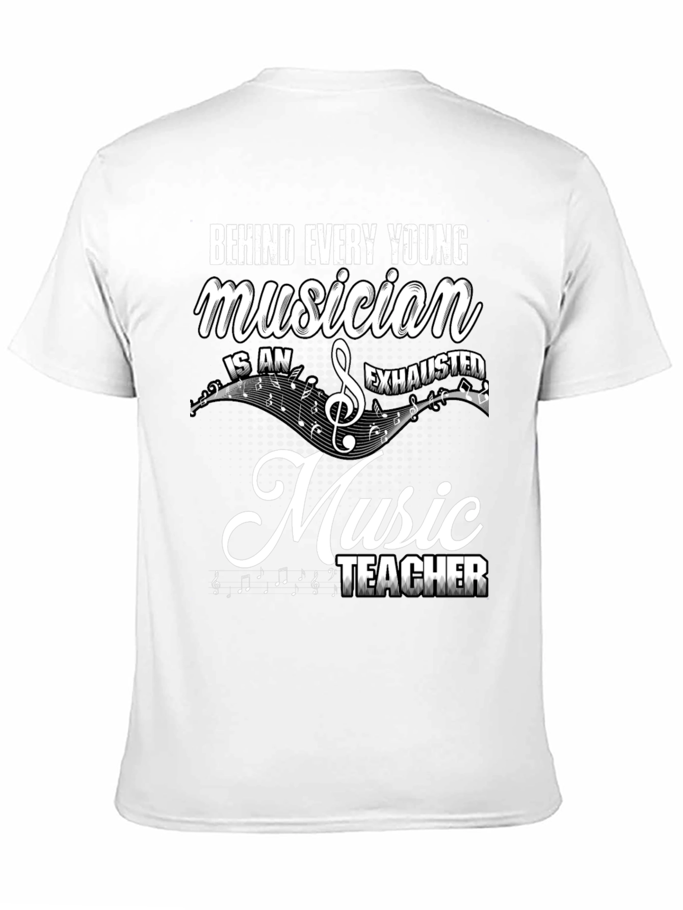 Black Musician Teacher Graphic T-Shirt - Music Lover Gift view 11