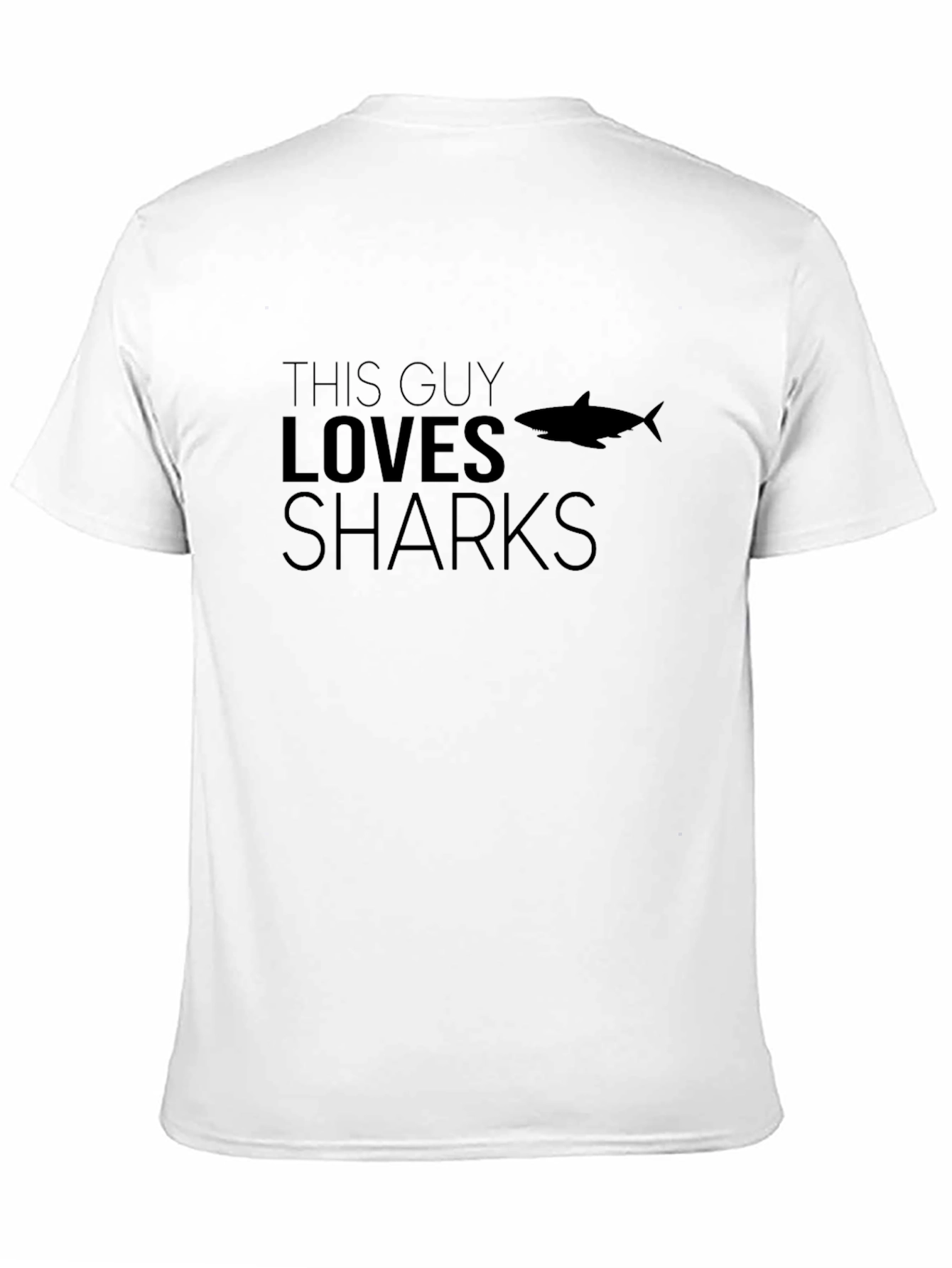 Black This Guy Loves Sharks Graphic Tee - Black view 11