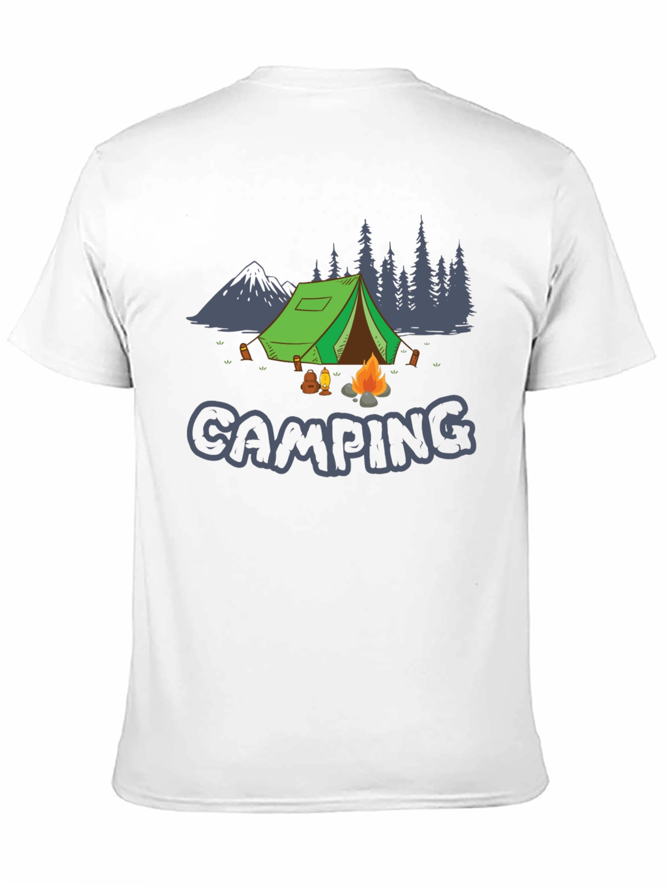 Black Camping Graphic Tee - Adventure Awaits view 11